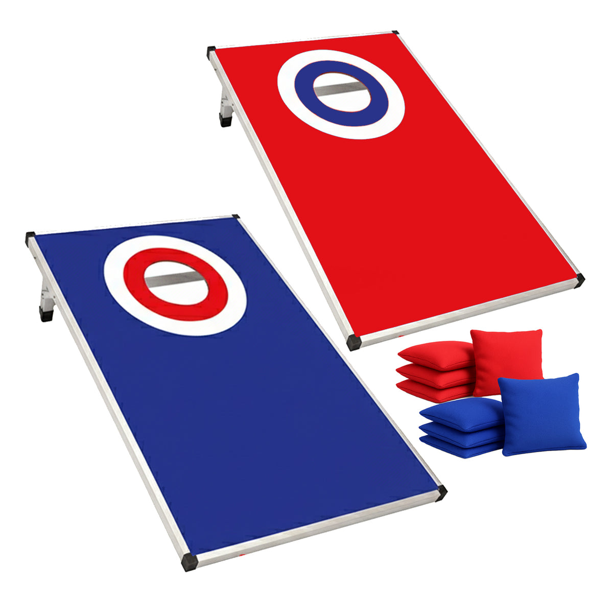 Jeu de Cornhole en Aluminium Target - Plateaux Légers Cible Extérieur & Intérieur 90 x 60 cm