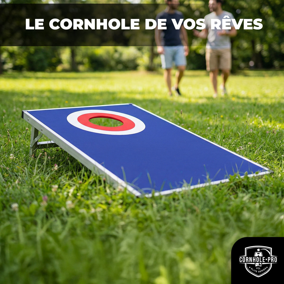 Jeu de Cornhole en Aluminium Target - Plateaux Légers Cible Extérieur & Intérieur 90 x 60 cm