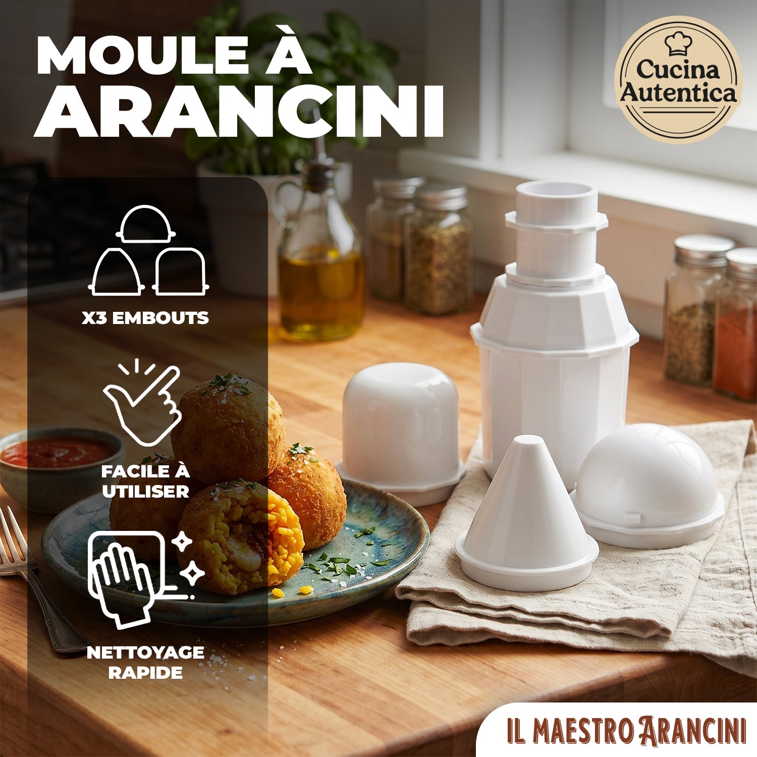 Kit à Arancini 3 Formes