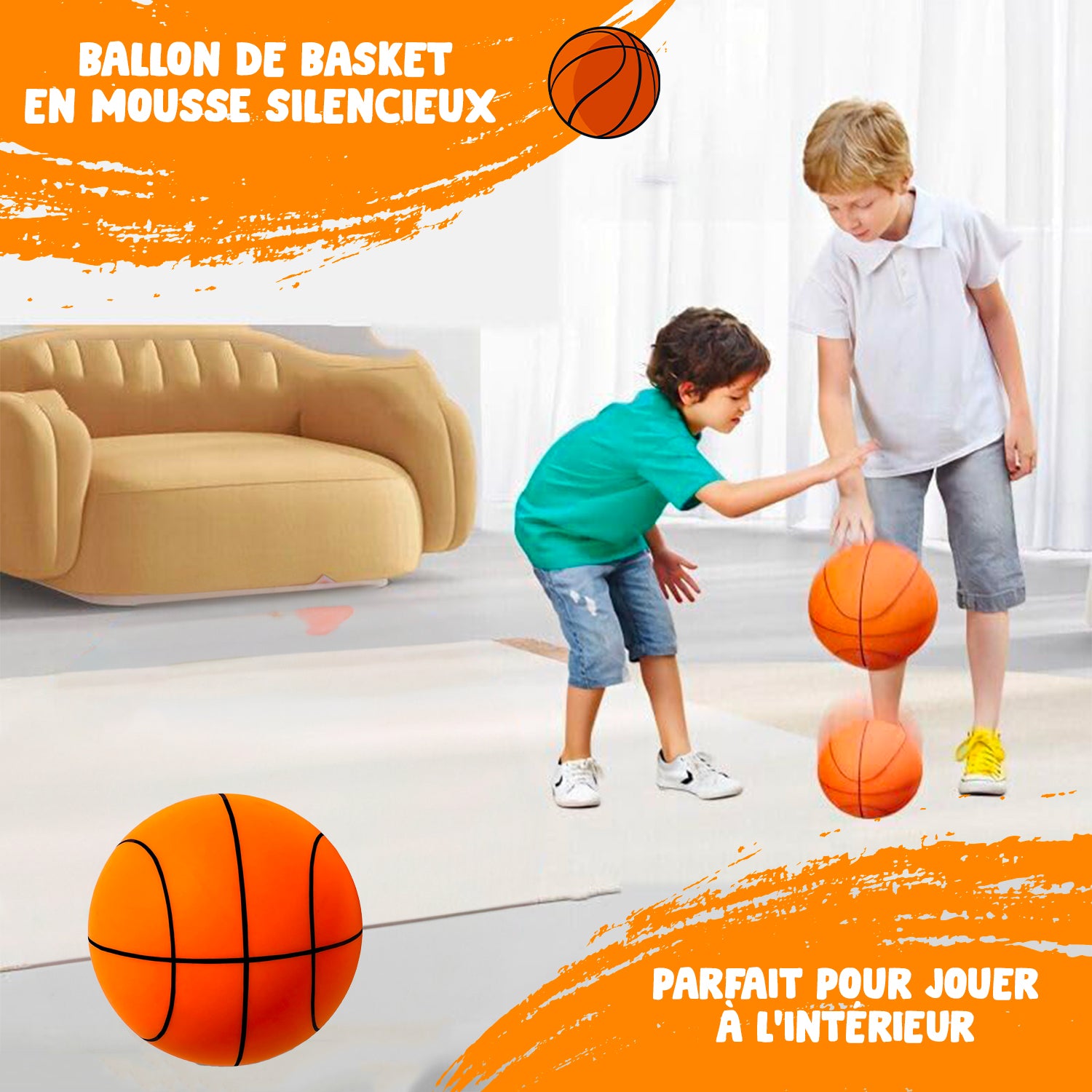 Ballon de Basket en Mousse