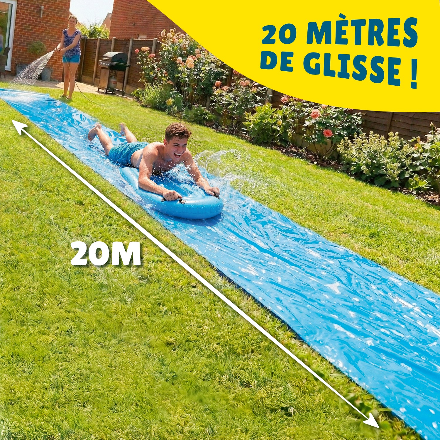 Ventriglisse 20 mètres + 2 Bodyboards + Savon Naturel 1 litre – Pack XXL
