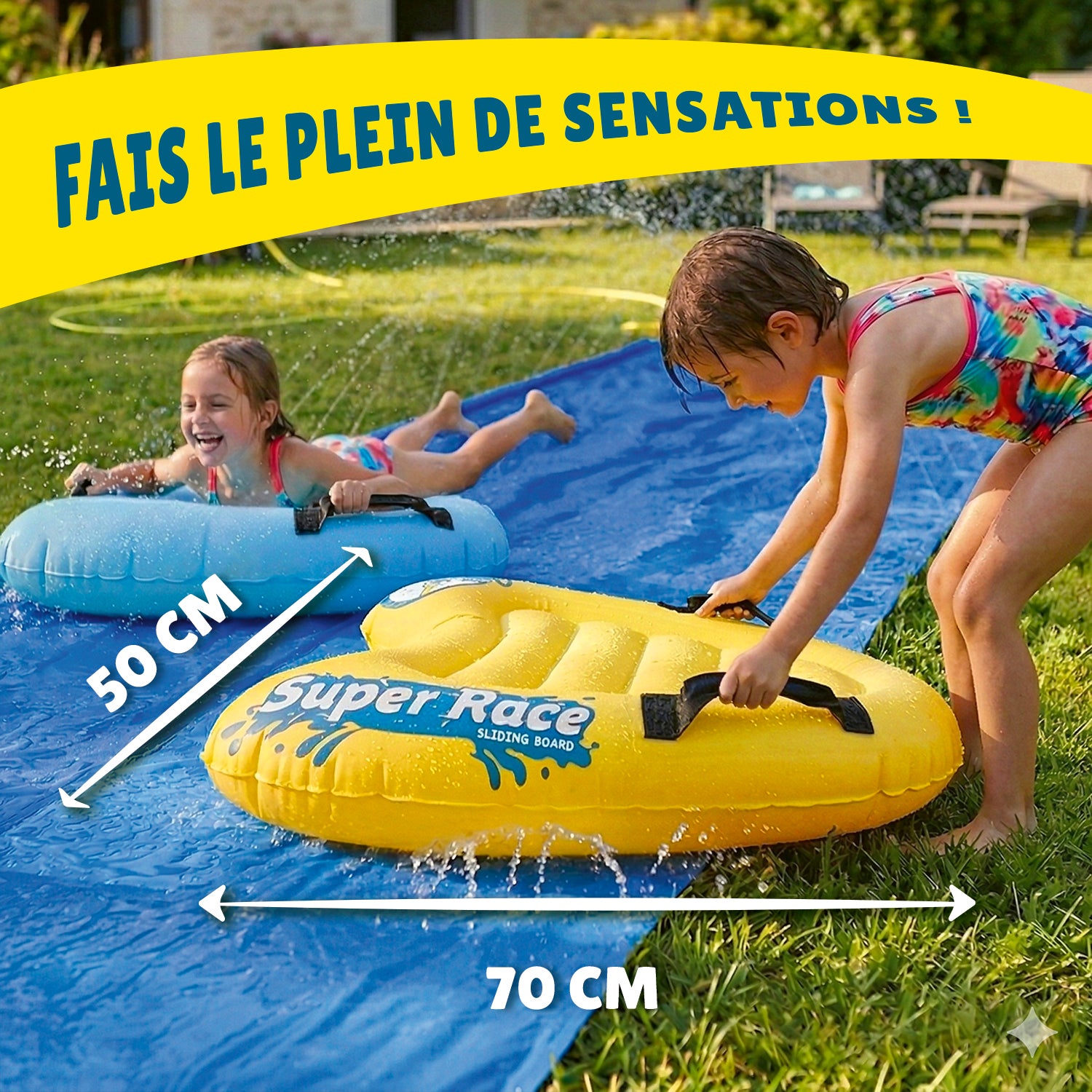 Ventriglisse 20 mètres + 2 Bodyboards + Savon Naturel 1 litre – Pack XXL