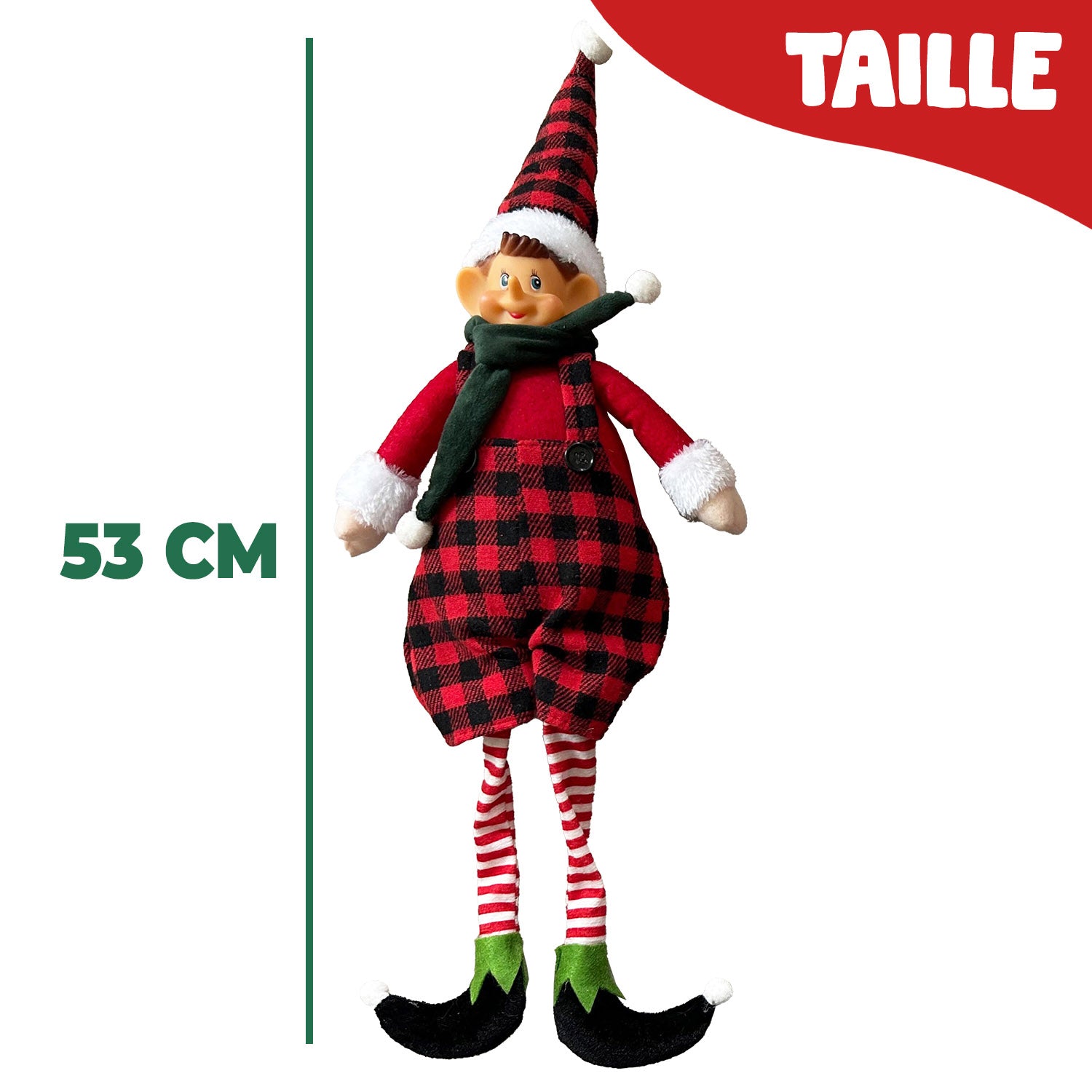 Lutin Farceur de Noël 53 cm – Garçon