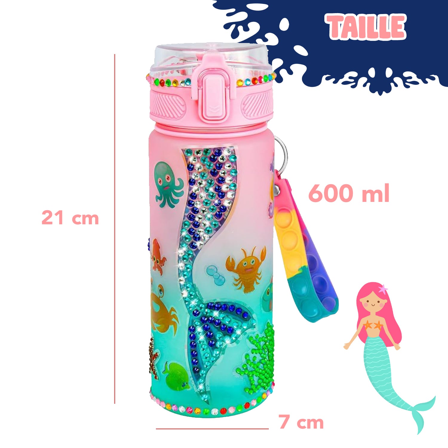 Gourde Personnalisable Sirène