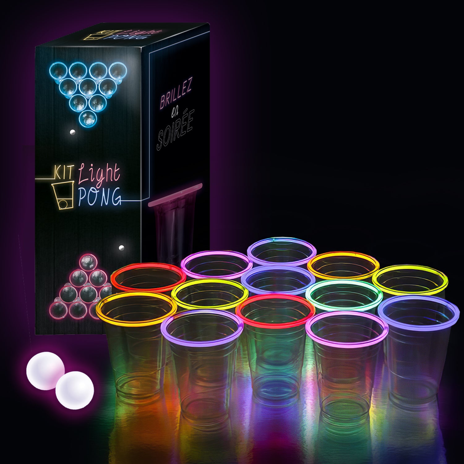 Kit Beer Pong Lumineux