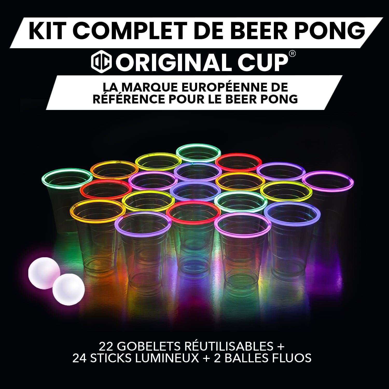 Kit Beer Pong Lumineux