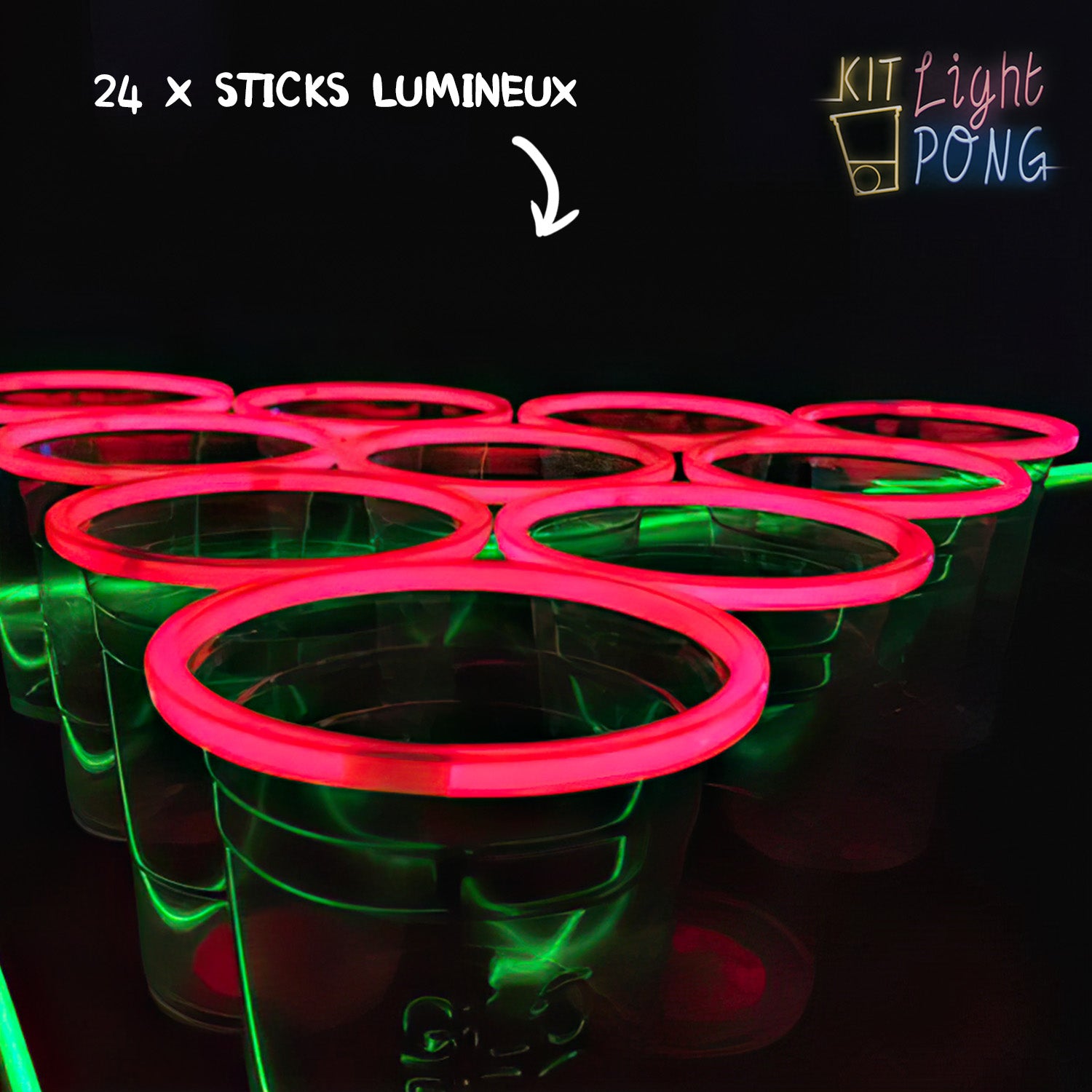 Kit Beer Pong Lumineux