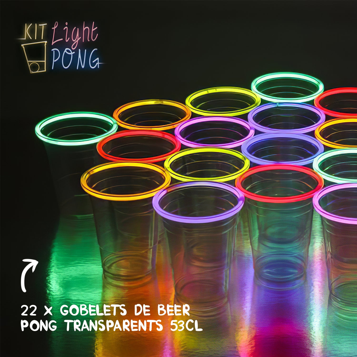 Kit Beer Pong Lumineux