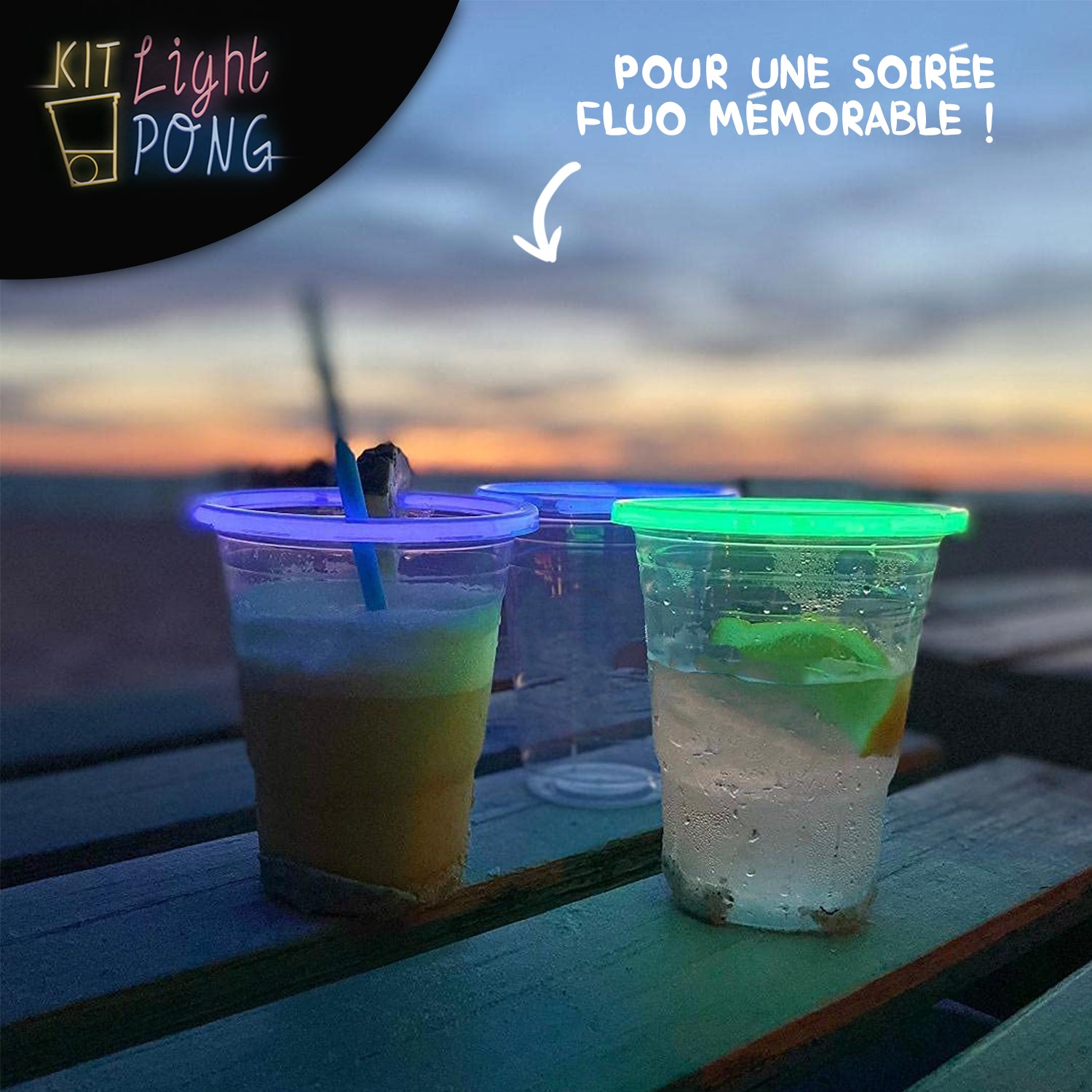 Kit Beer Pong Lumineux