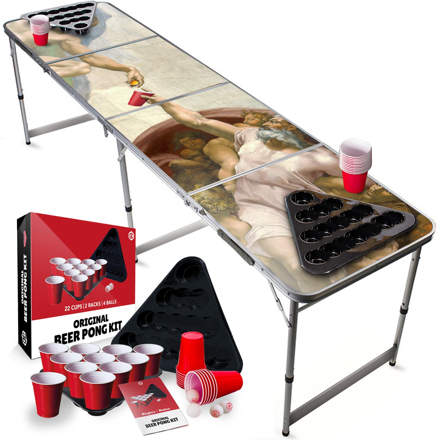Table Beer Pong God Pong – Pack Kit Complet