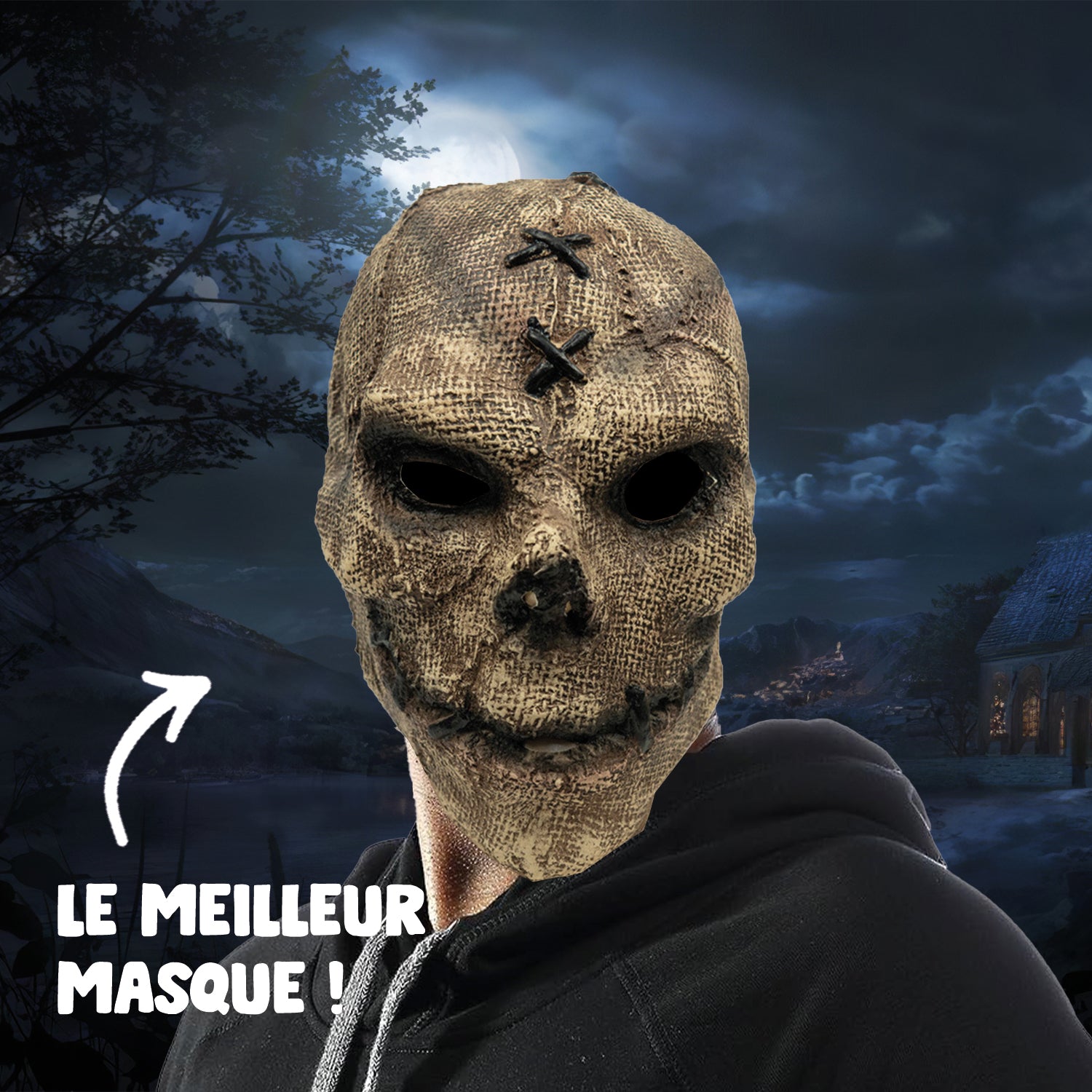 Masque Halloween Epouvantail