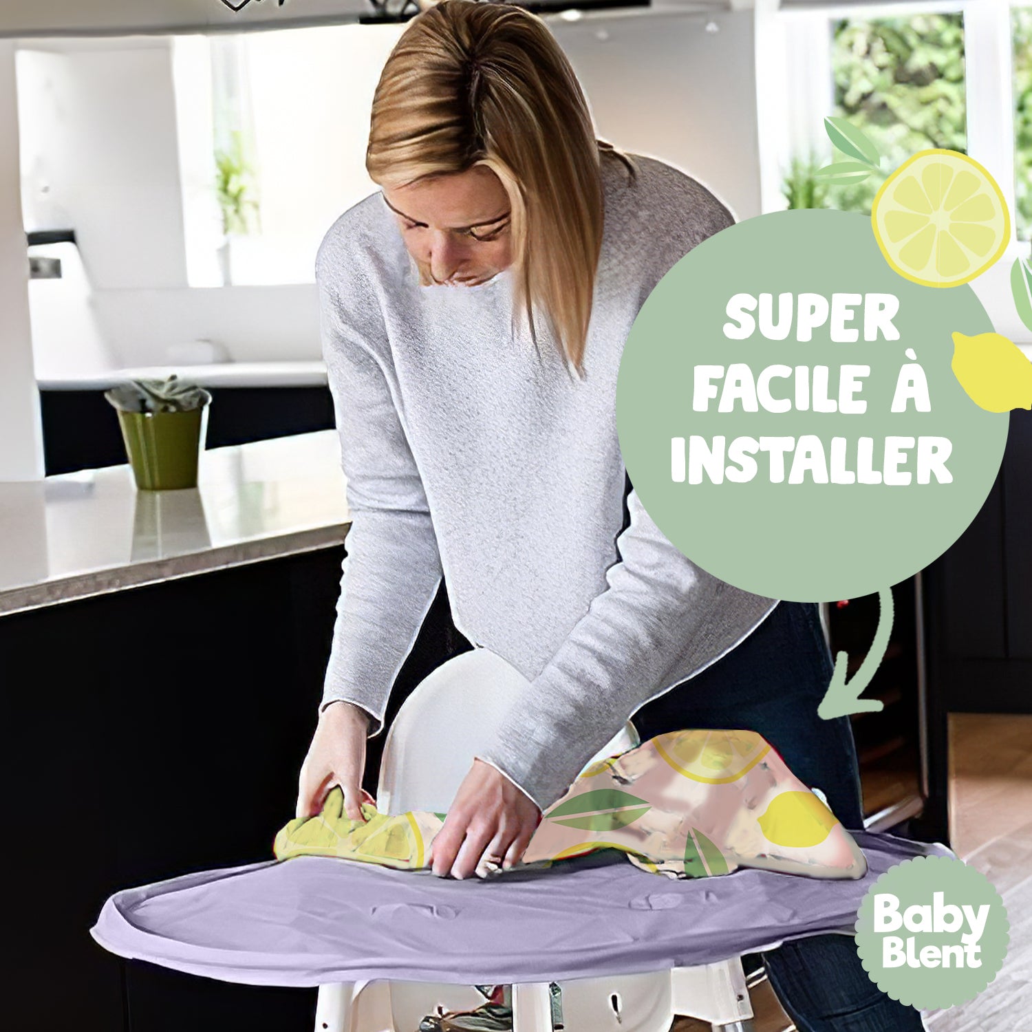 Kit Bavoir et Plateau Baby Blent