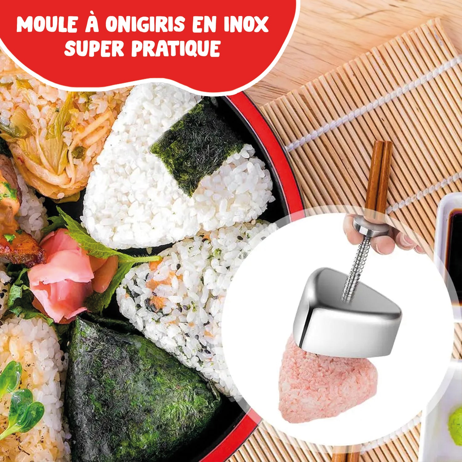 Moule à Onigiris en Inox