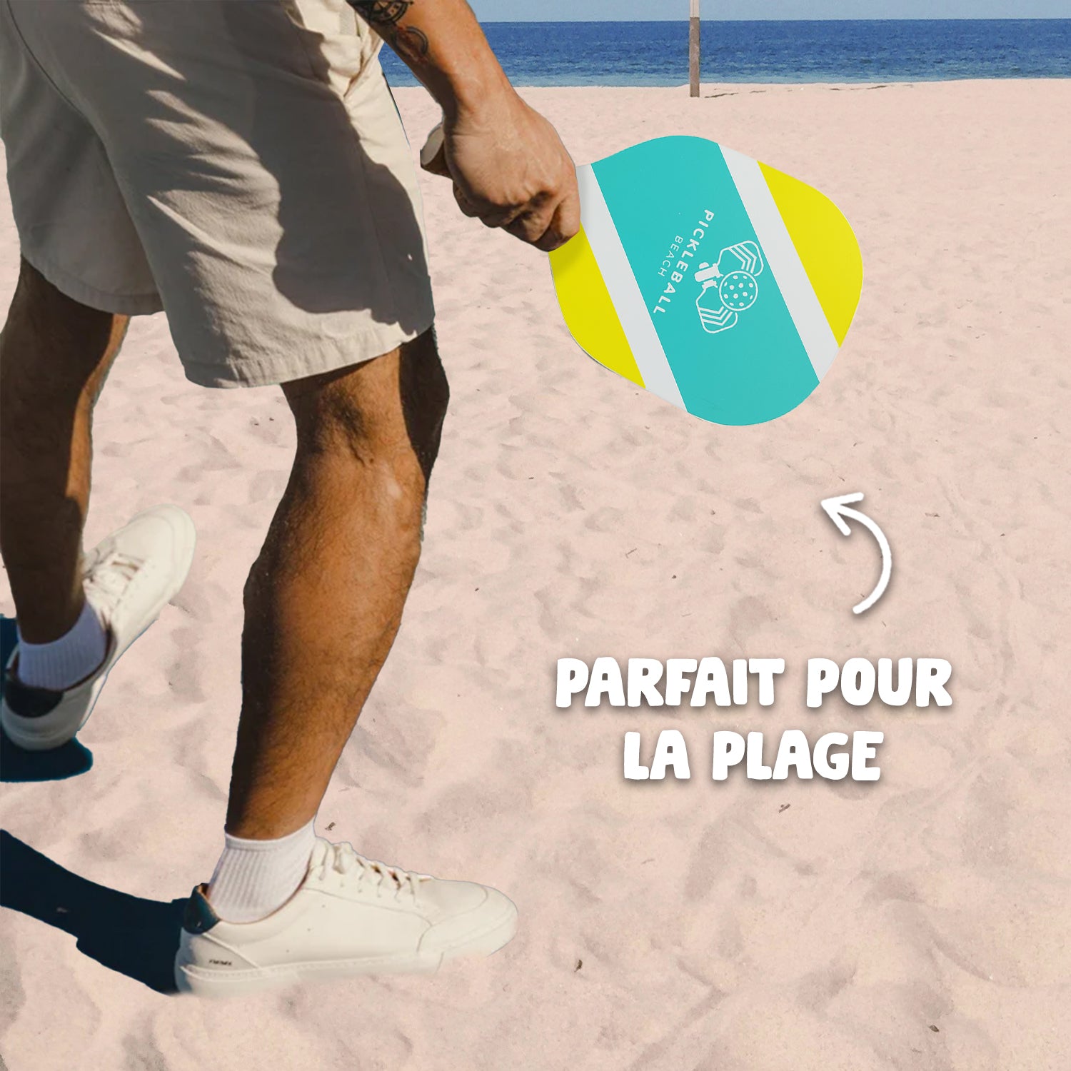 Jeu de Pickleball de Plage
