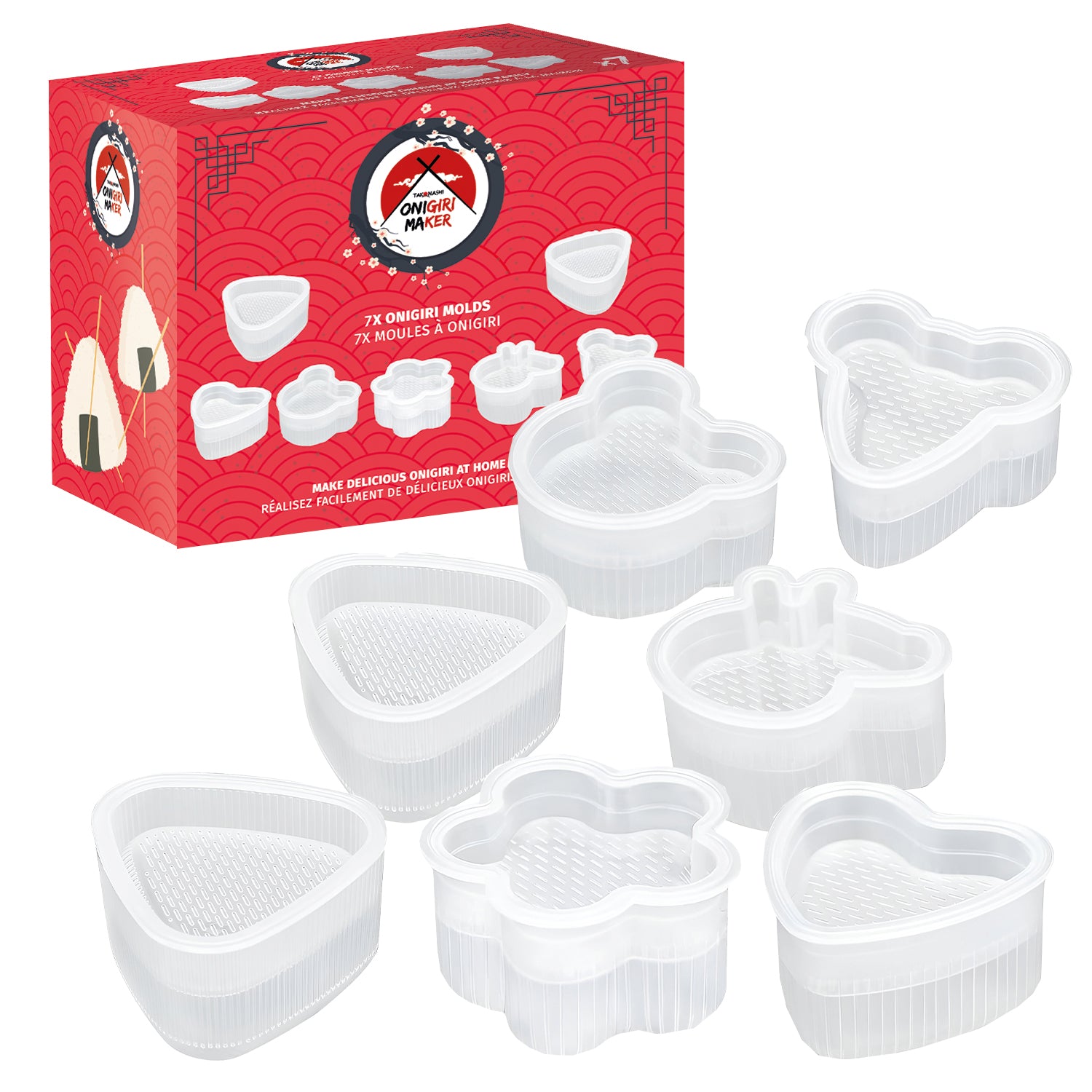 Moules à Onigiris Funs x 7