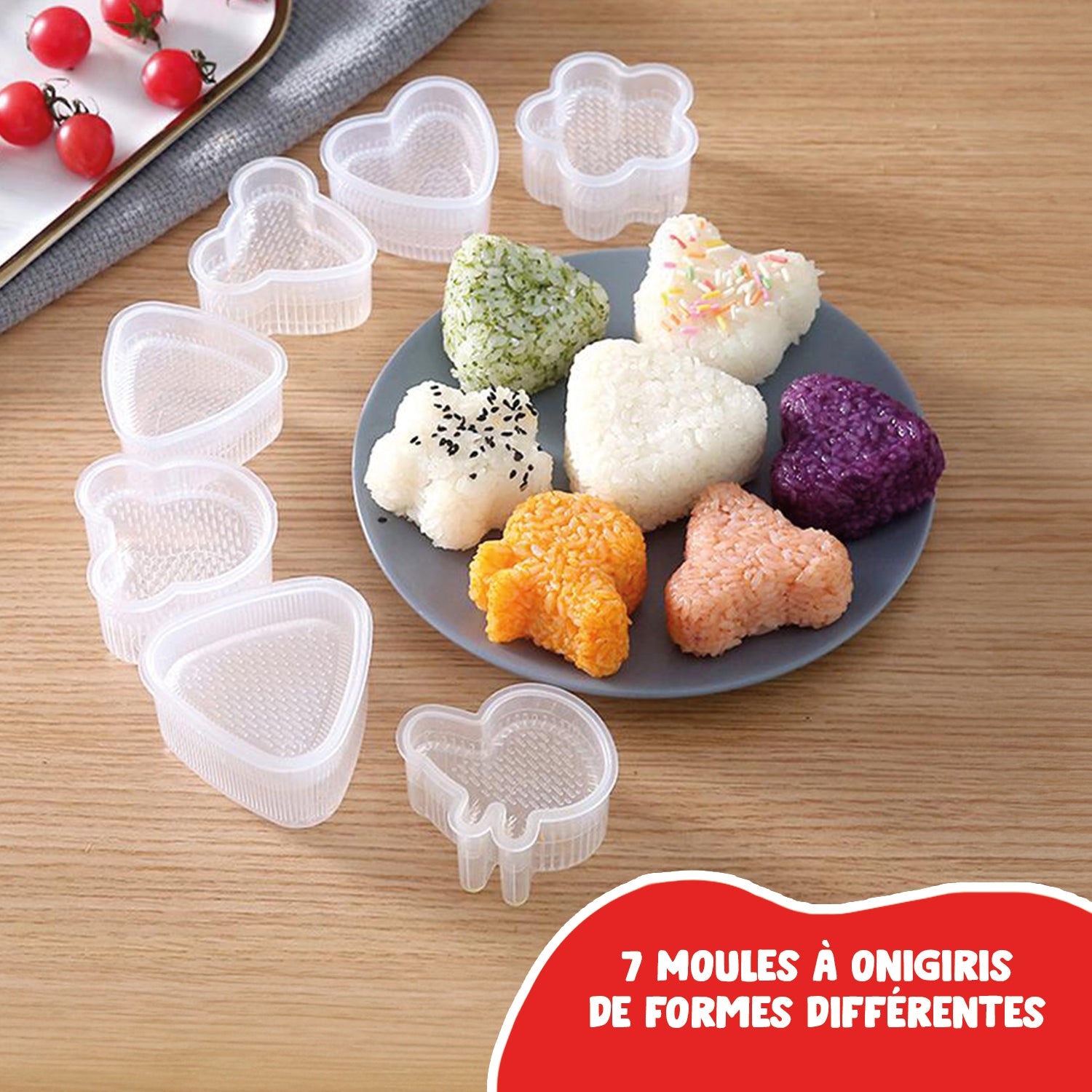 Moules à Onigiris Funs x 7