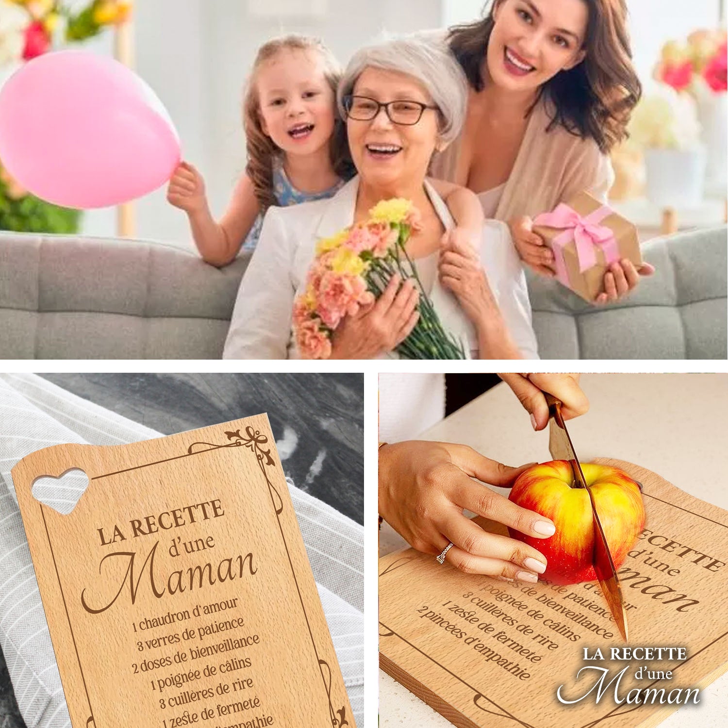 Planche à Découper Recette Maman