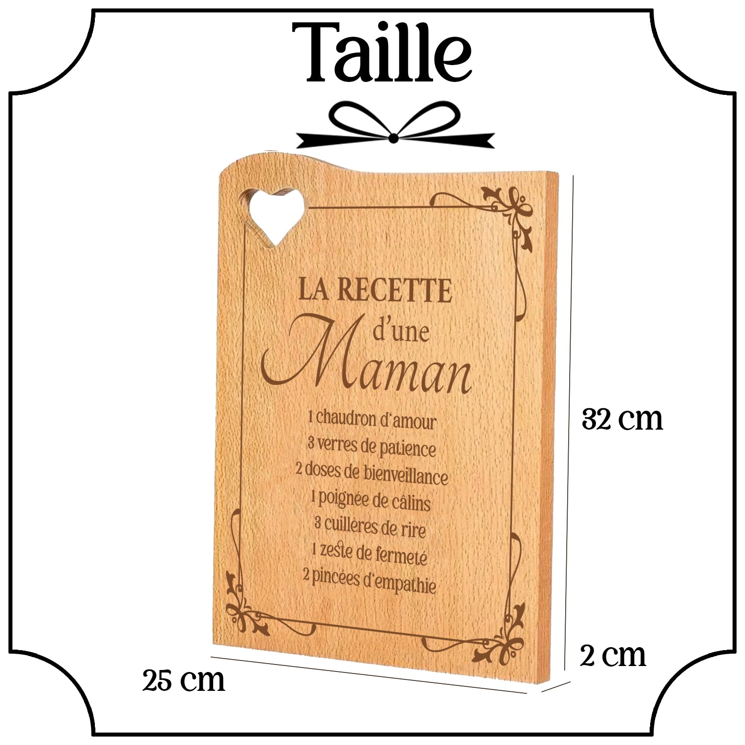 Planche à Découper Recette Maman