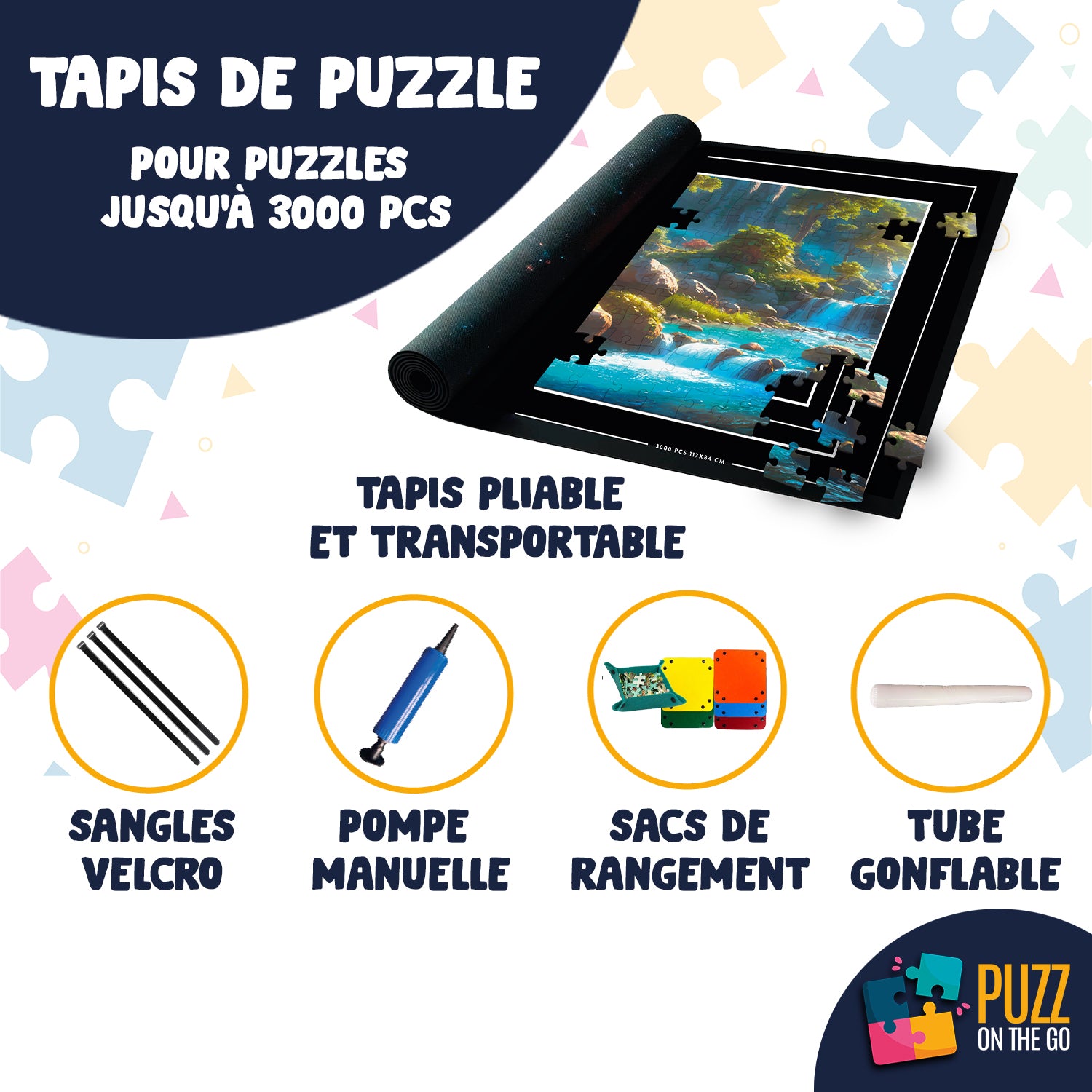 Tapis de Puzzle Portable
