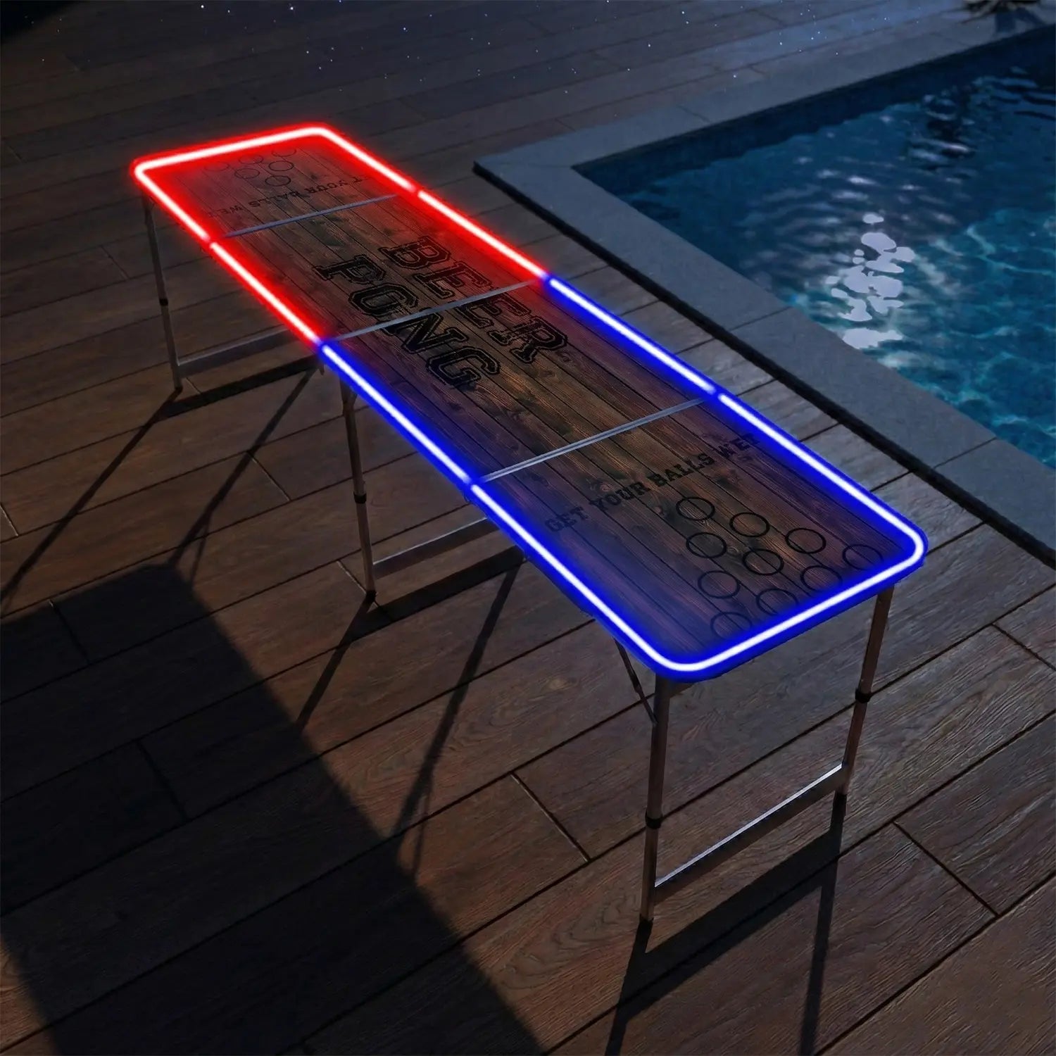 Table Beer Pong Lumineuse Old School