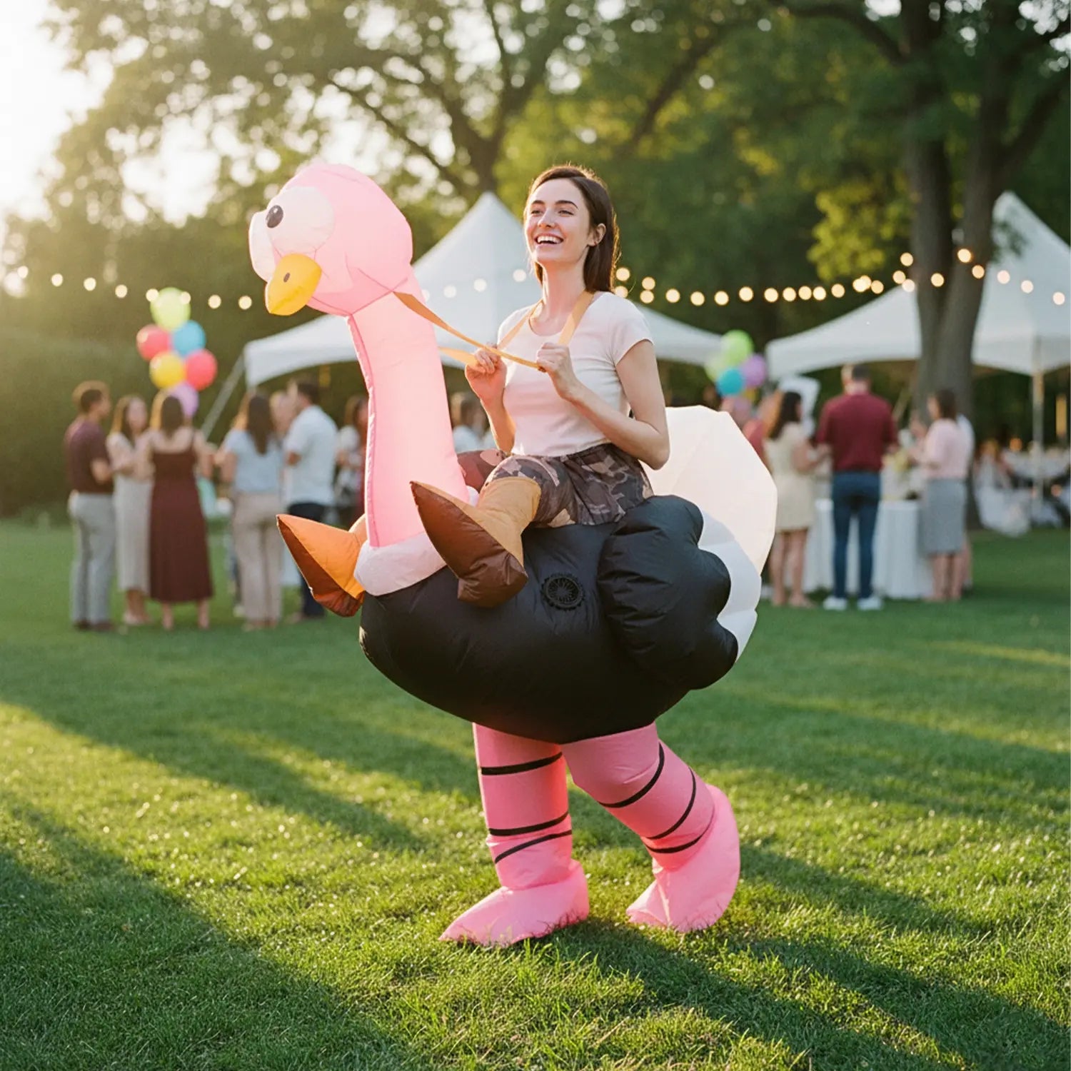 Costume gonflable Autruche