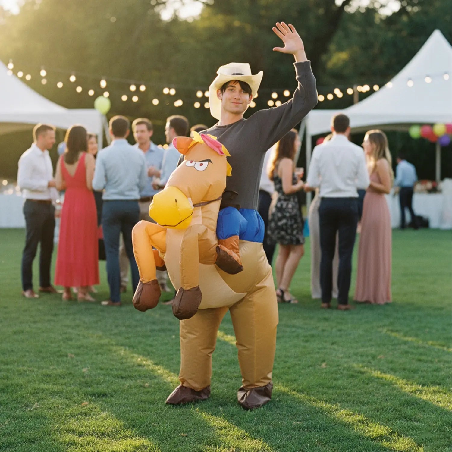 Costume gonflable Cowboy