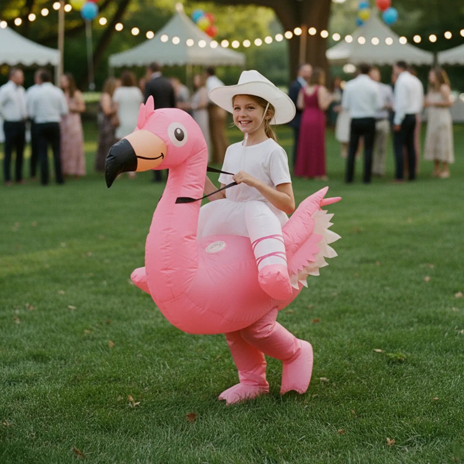 Costume gonflable Cute Flamingo pour Enfants