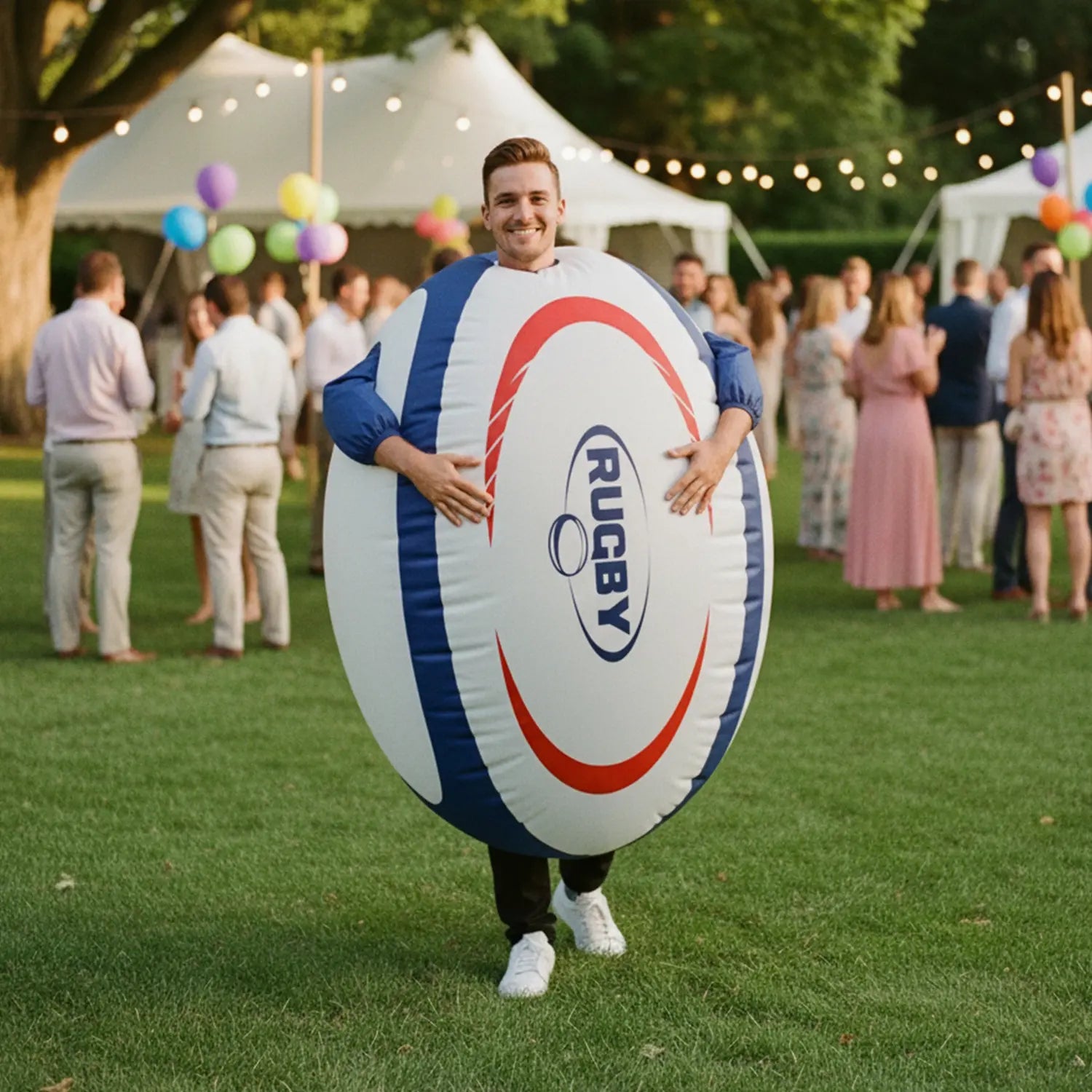 Costume gonflable Ballon de Rugby