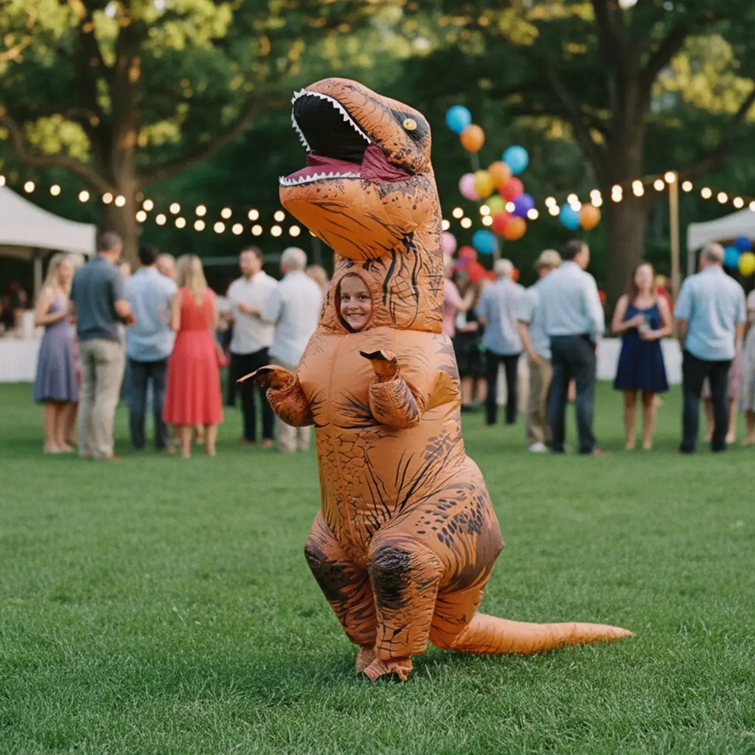 Costume gonflable T-Rex pour Enfants