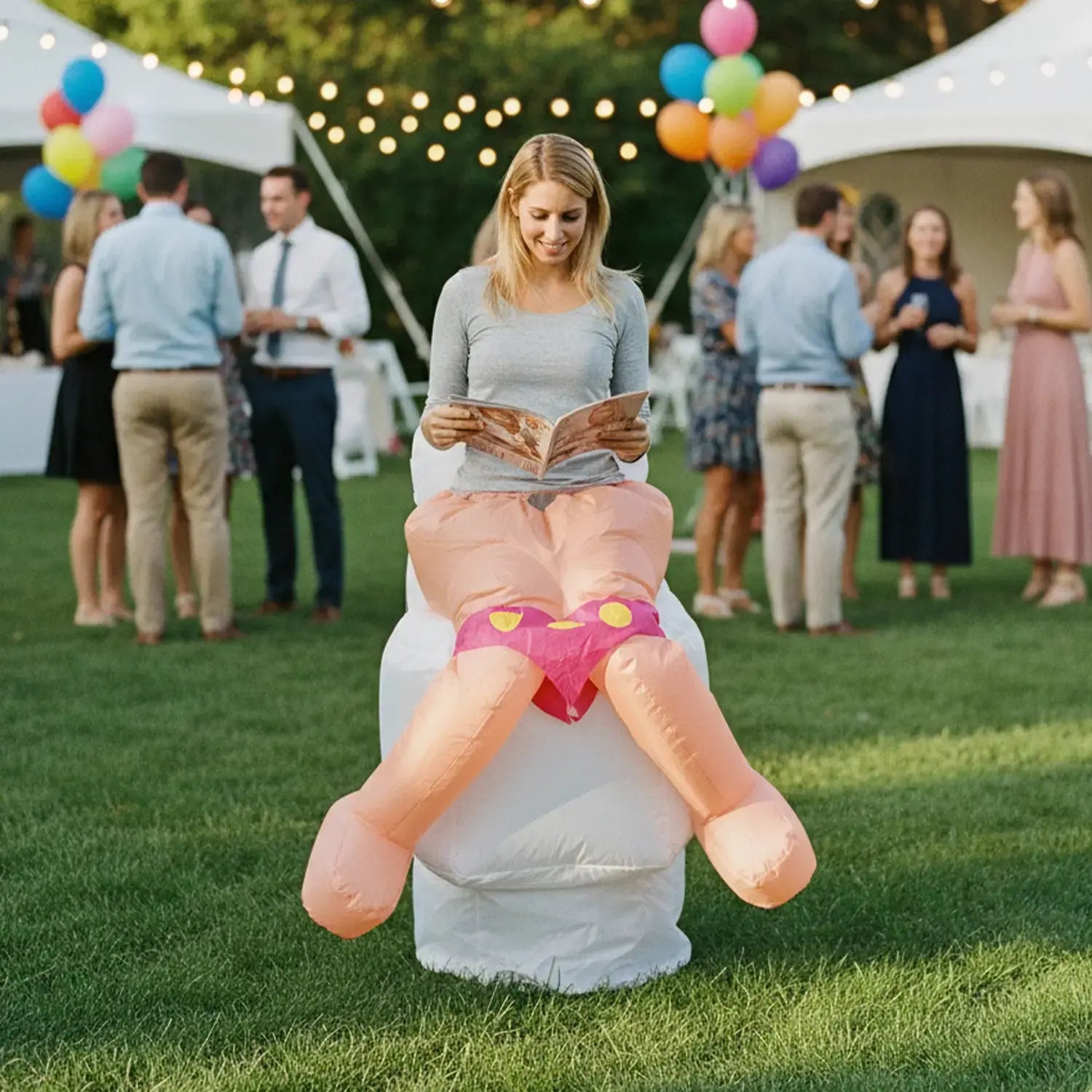 Costume gonflable Toilet