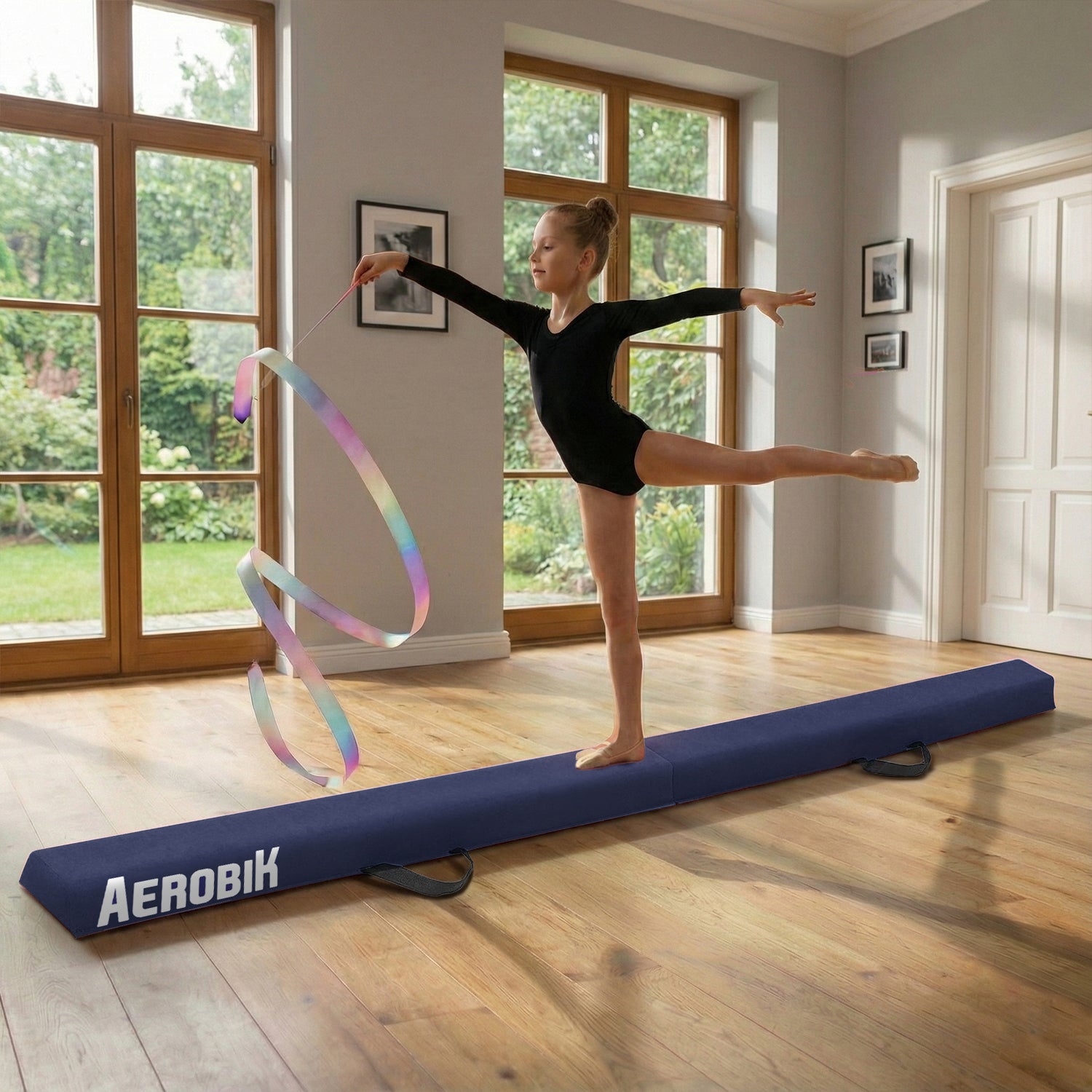 Poutre de Gymnastique Pliable pour Enfants Aerobik® – Bleu