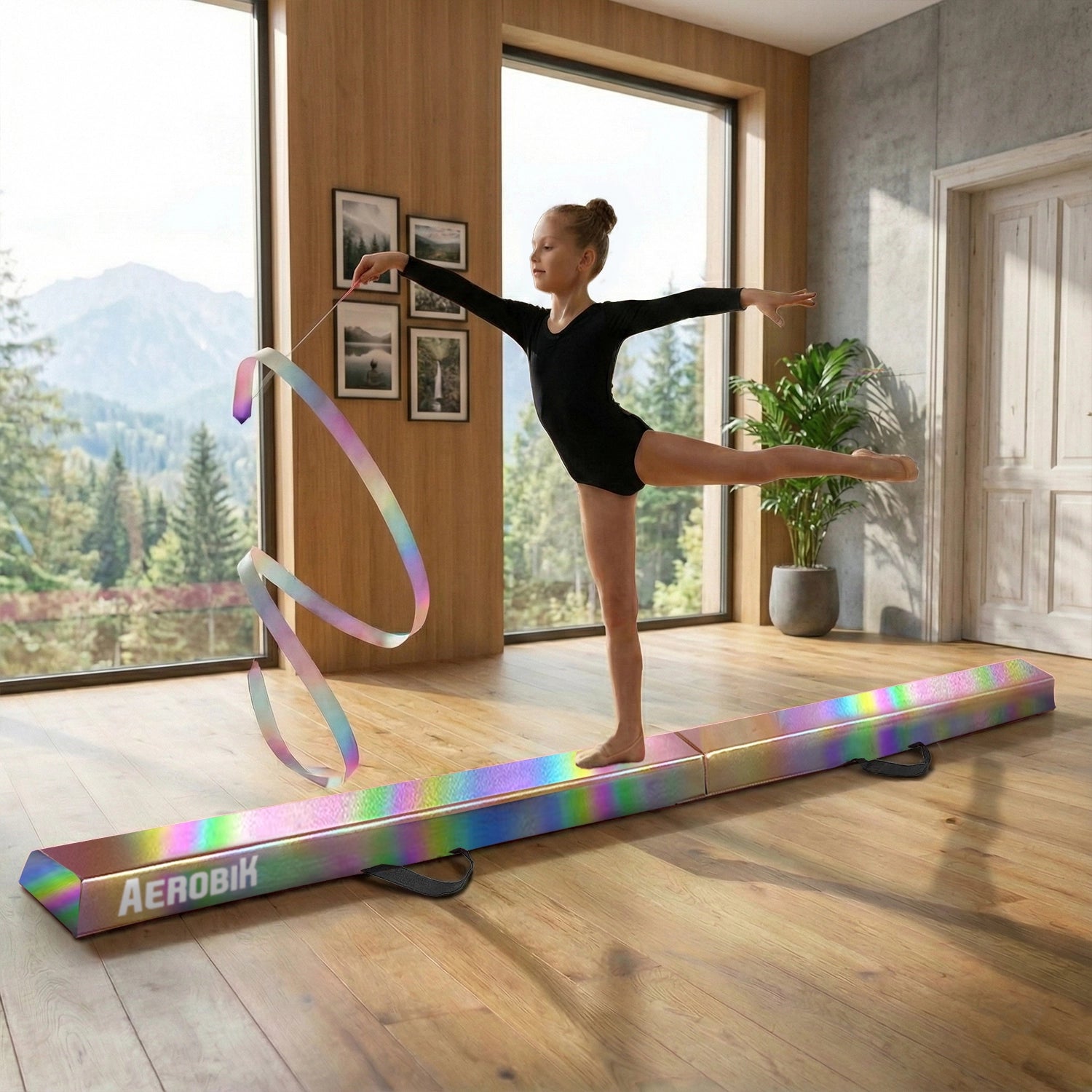Poutre de Gymnastique Pliable pour Enfants Aerobik® – Irisé