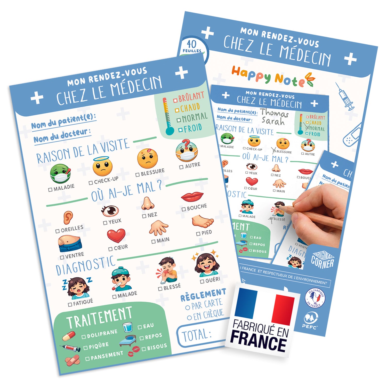 Happy Note® – Mon Rendez-vous chez le Médecin