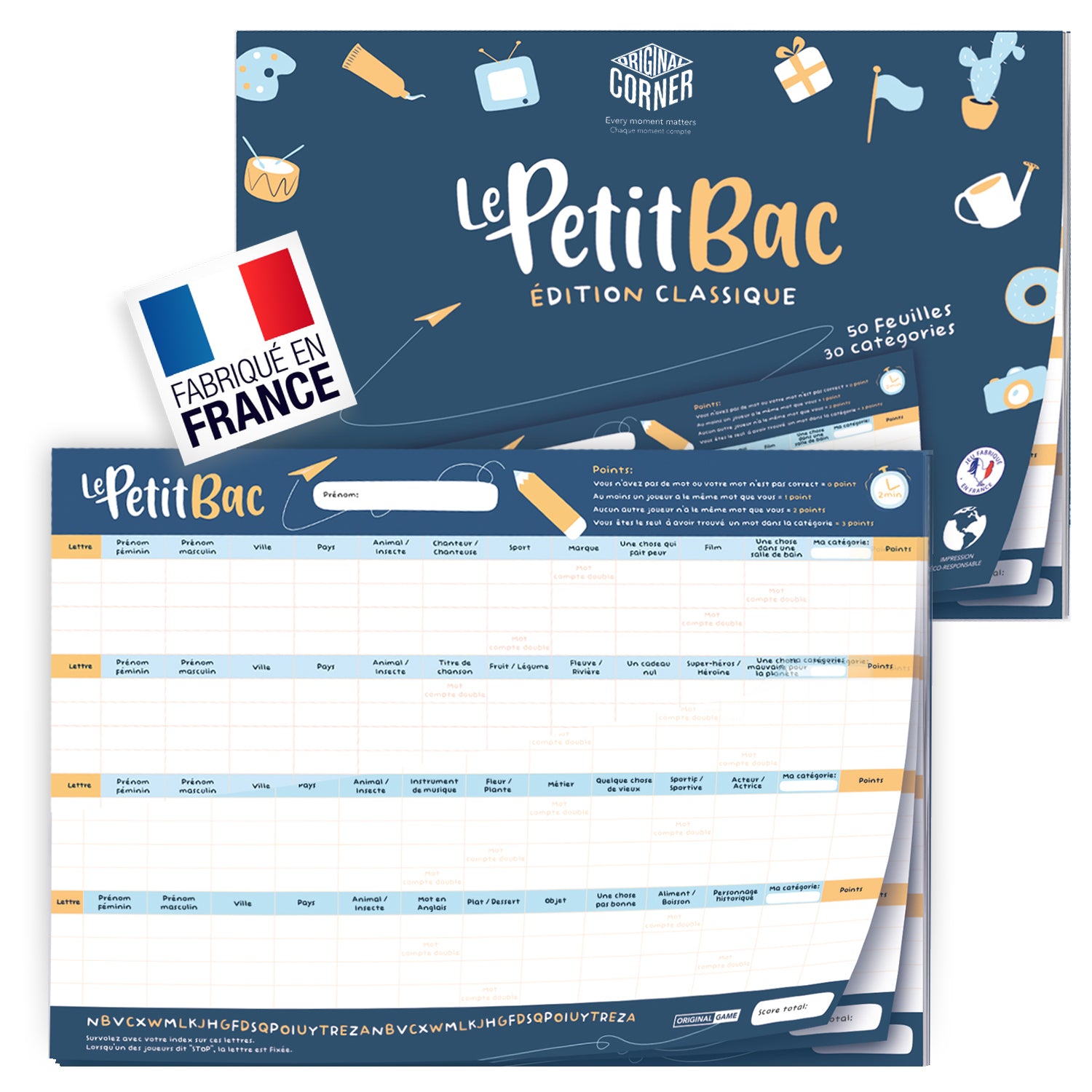Jeu de société – Le Petit Bac