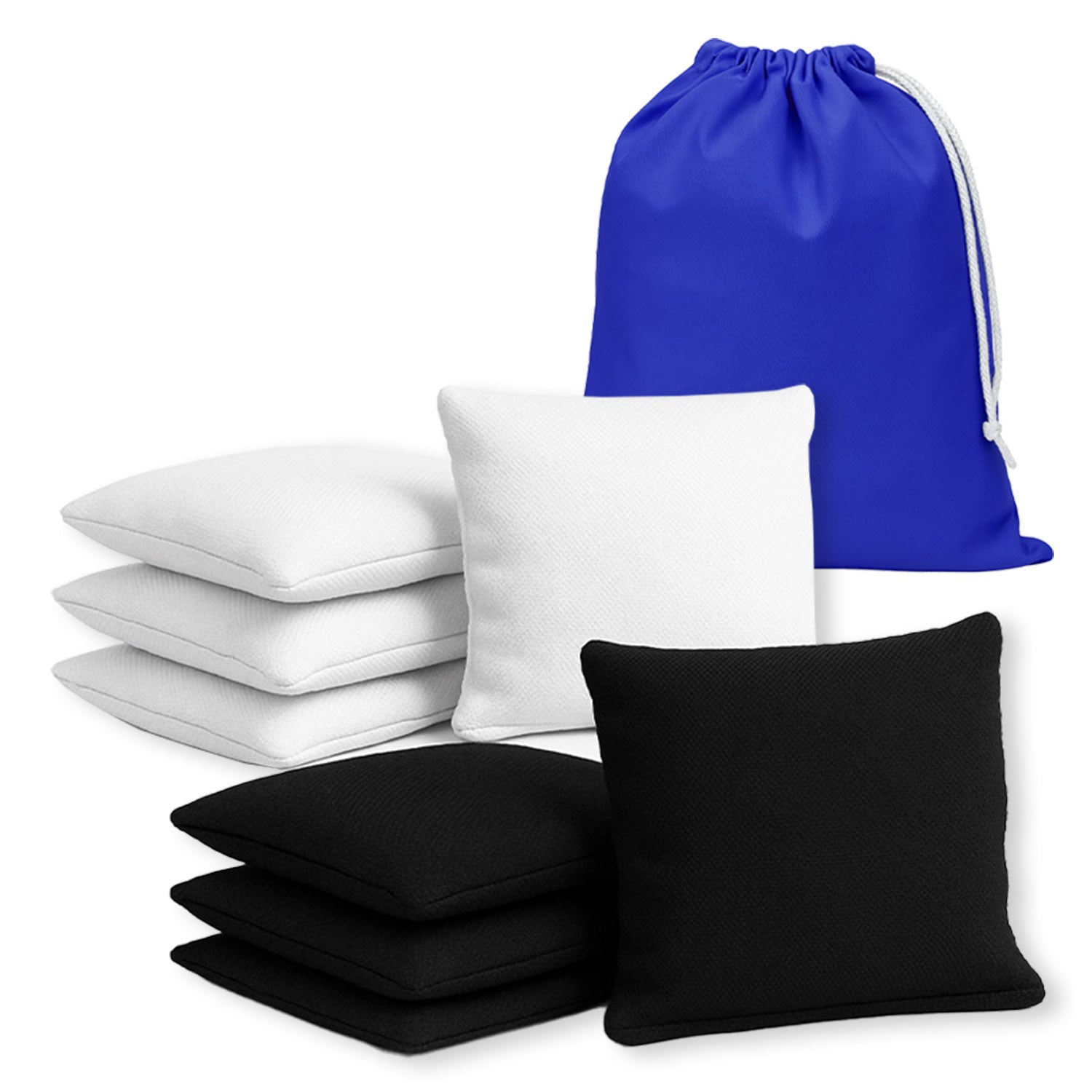 8 sacs de Cornhole – Noirs & Blancs