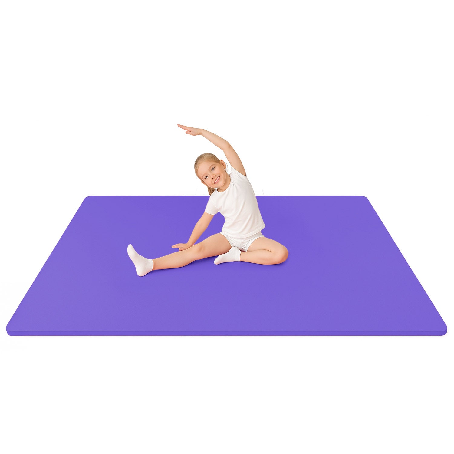 Grand Tapis de Gymnastique Violet 200x140x1 cm
