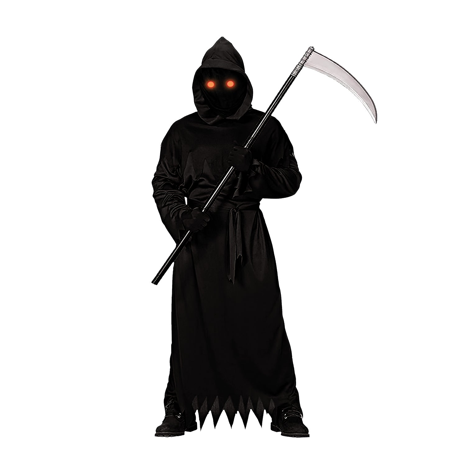 Déguisement Faucheuse pour Enfant : Costume, Faux, Gants et Lunettes