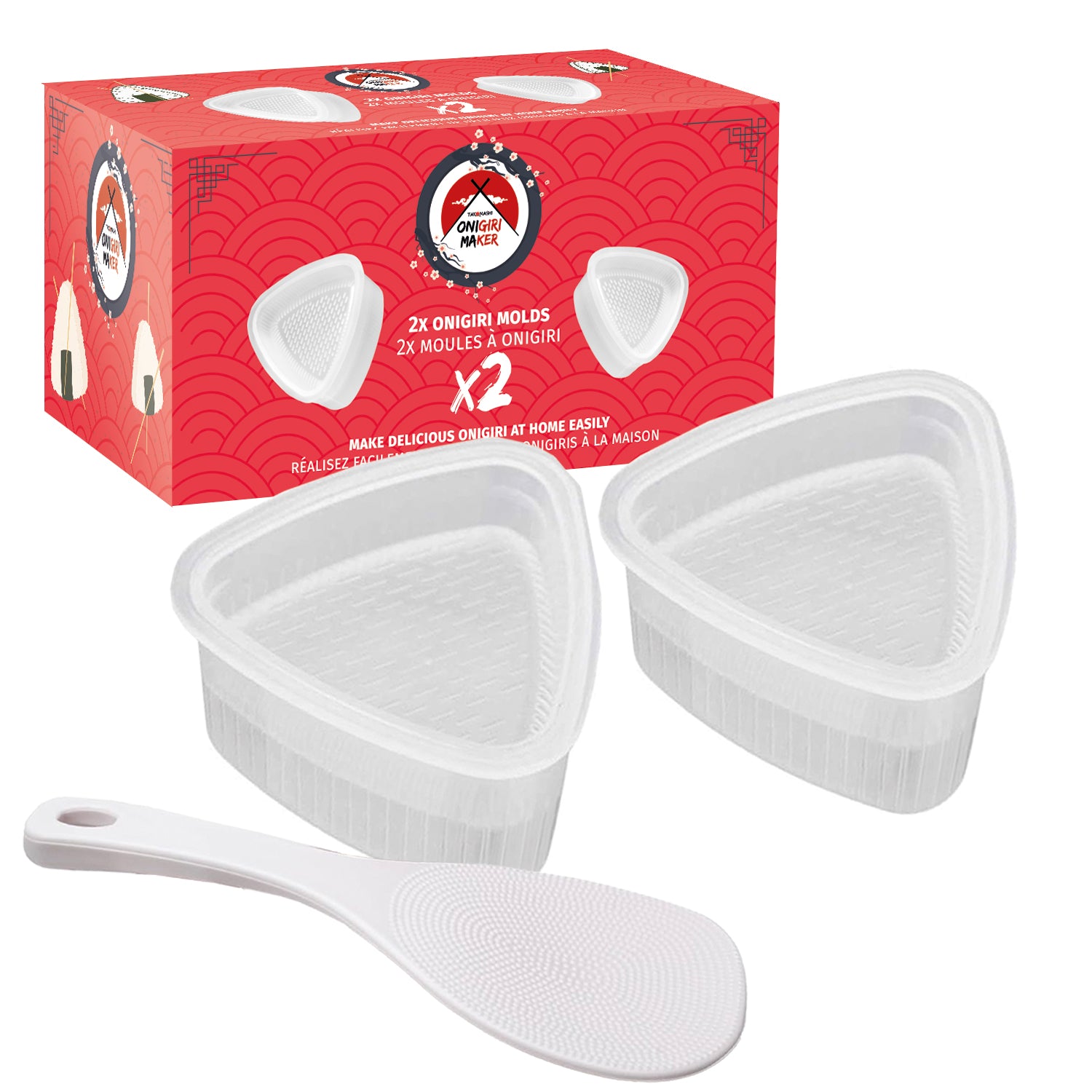 Moules à Onigiris x 2