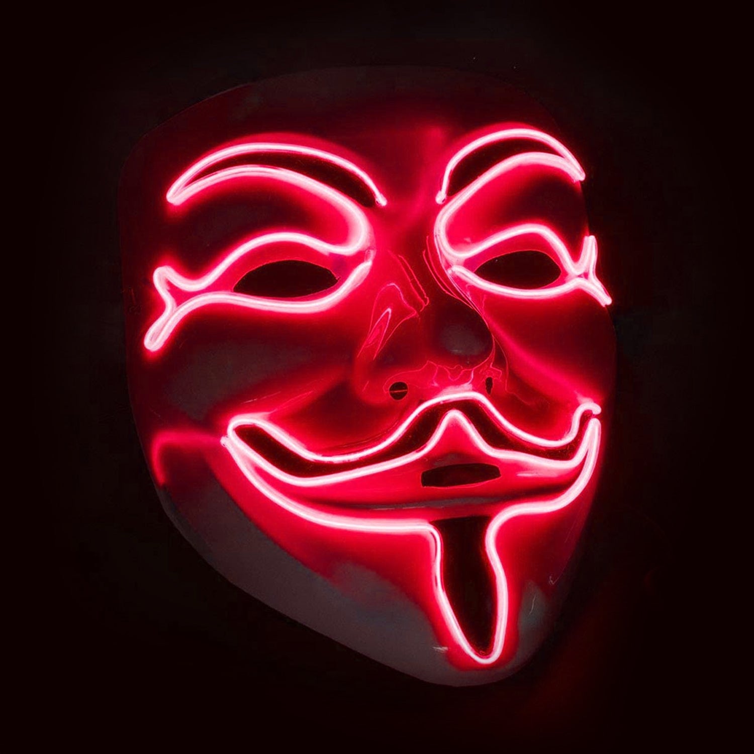 Led Mask Anonymous Red