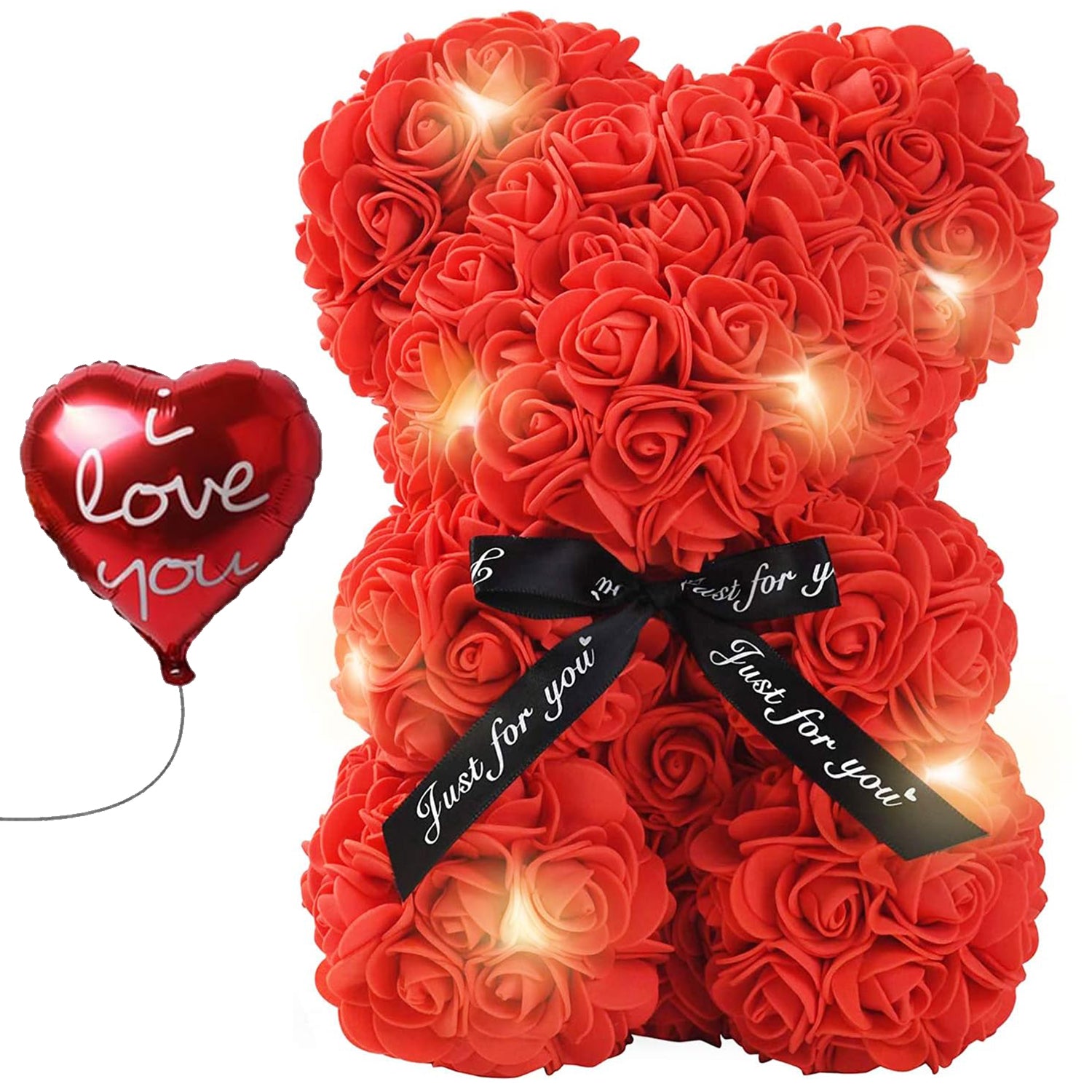 Ourson en Roses Rouges