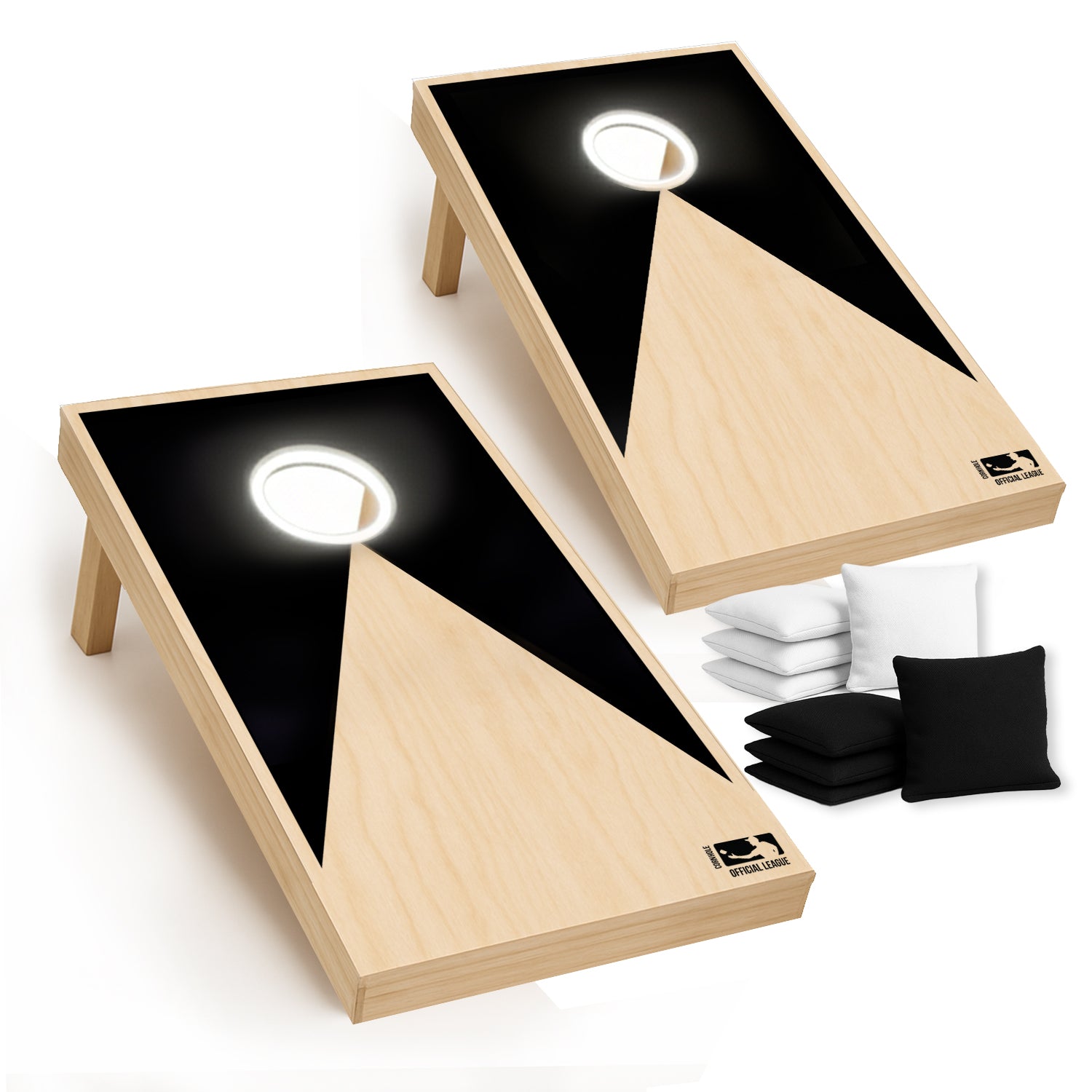 Cornhole en Bois – Eclairage avec LED