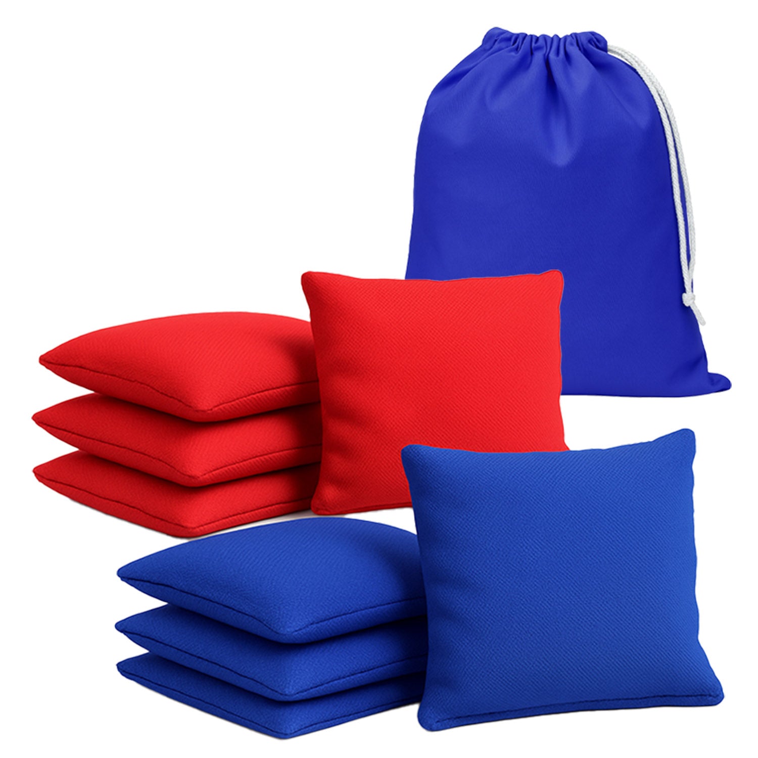 8 sacs de Cornhole – Rouges & Bleus