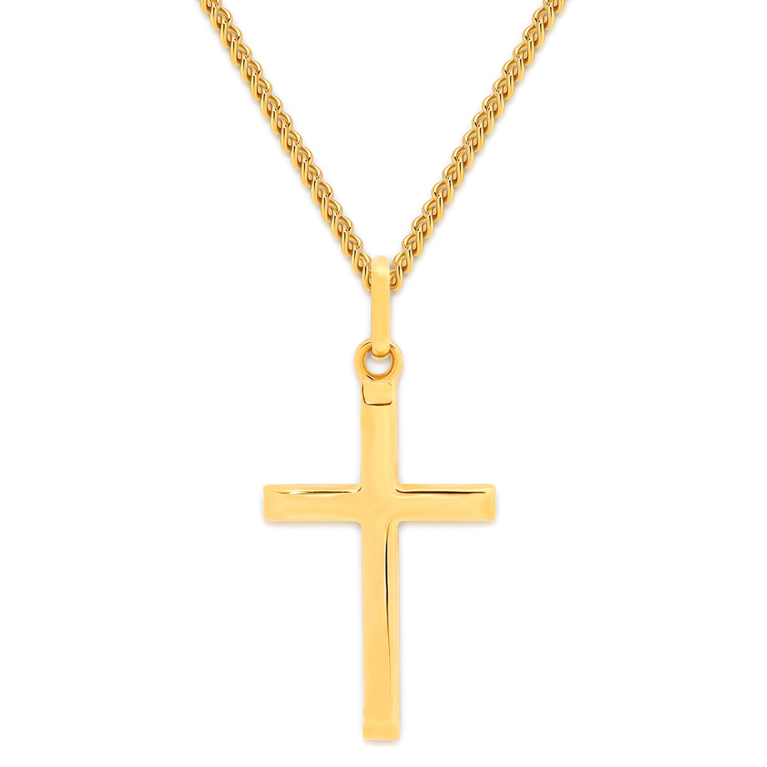 Collier Doré avec Croix