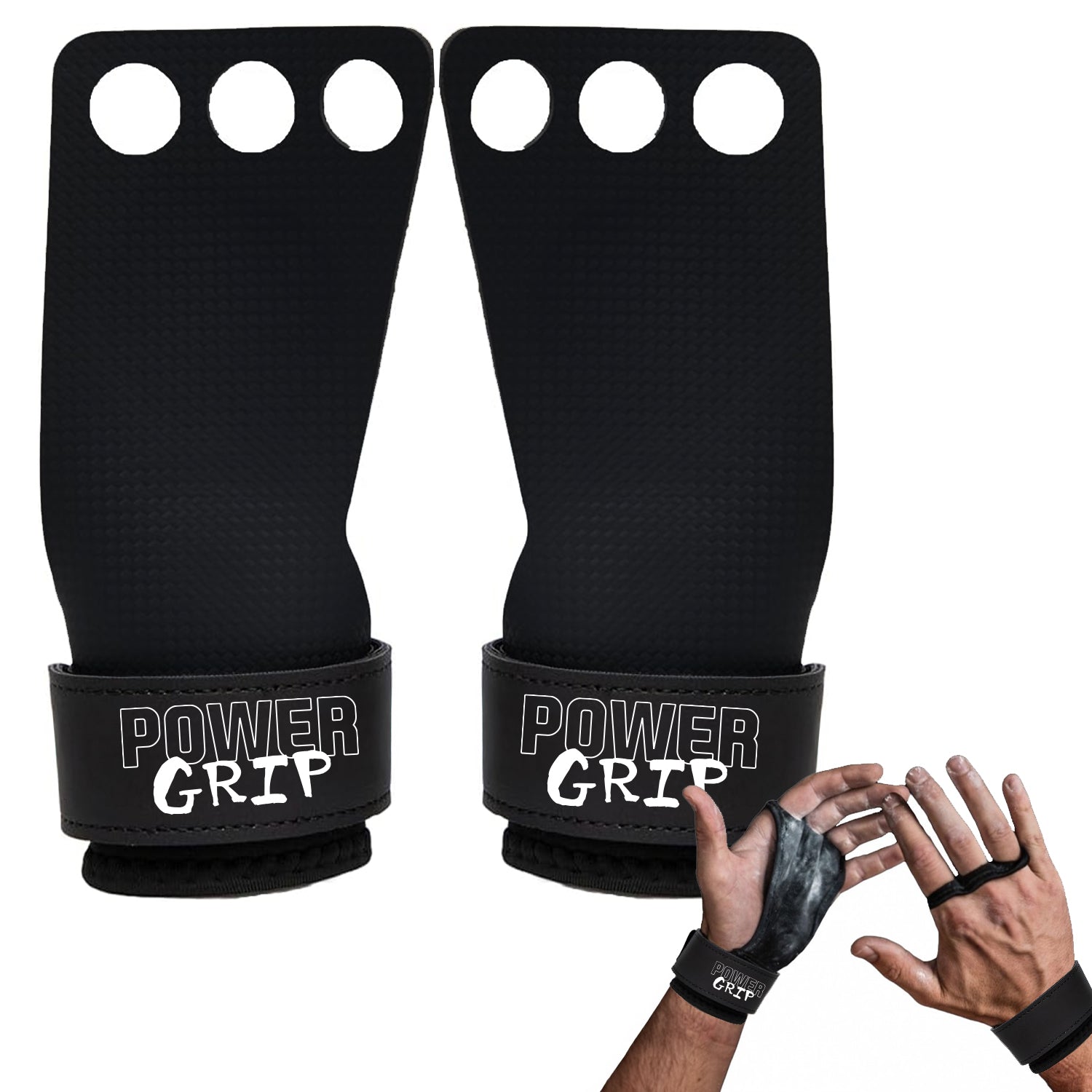 PowerGrip - Maniques Crossfit, Musculation, Gymnastique en Fibre de Carbone