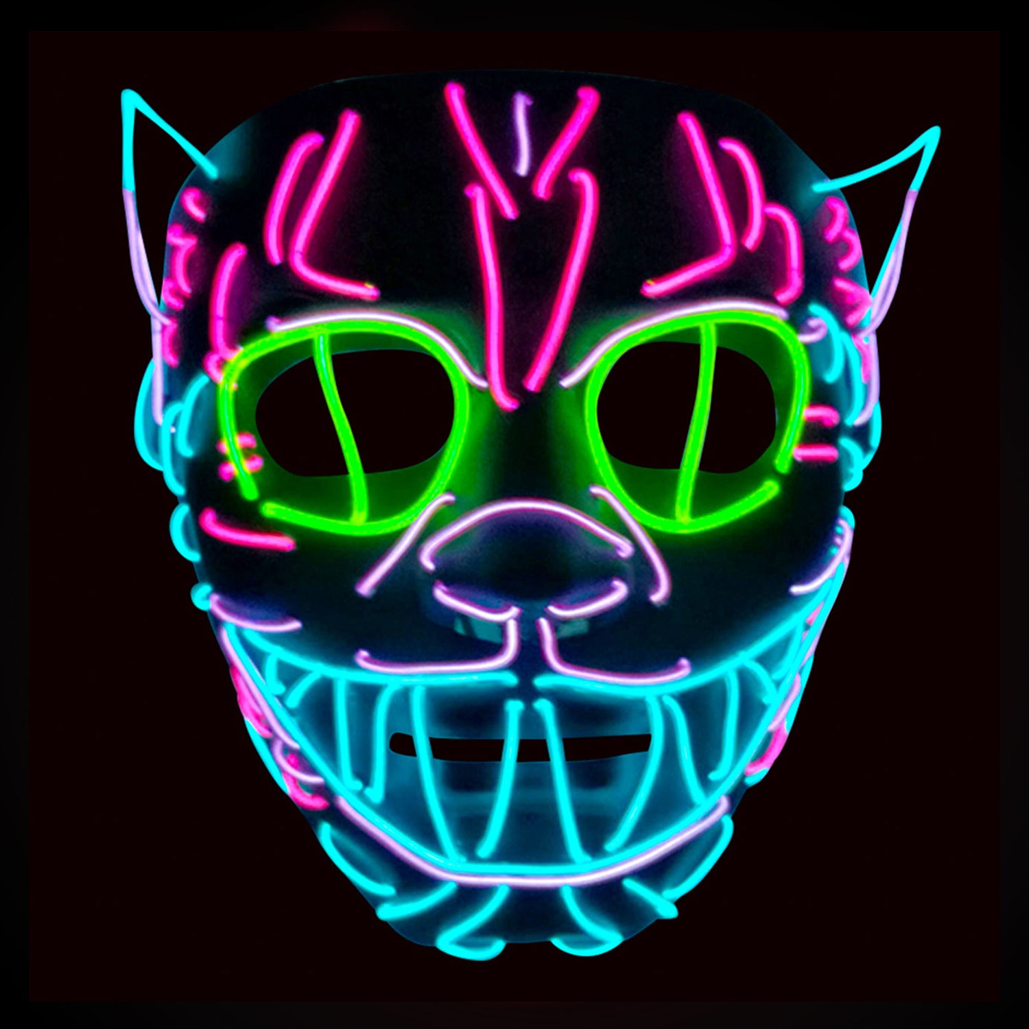 Led Mask Crazy Cat