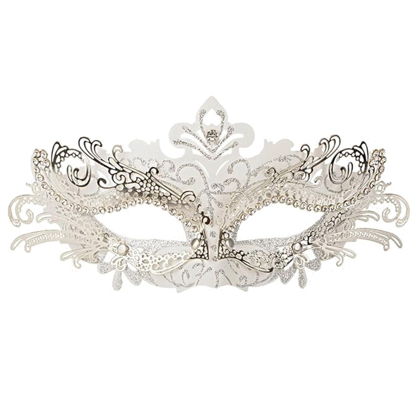 Masque Mascarade Carnaval Venise Blanc