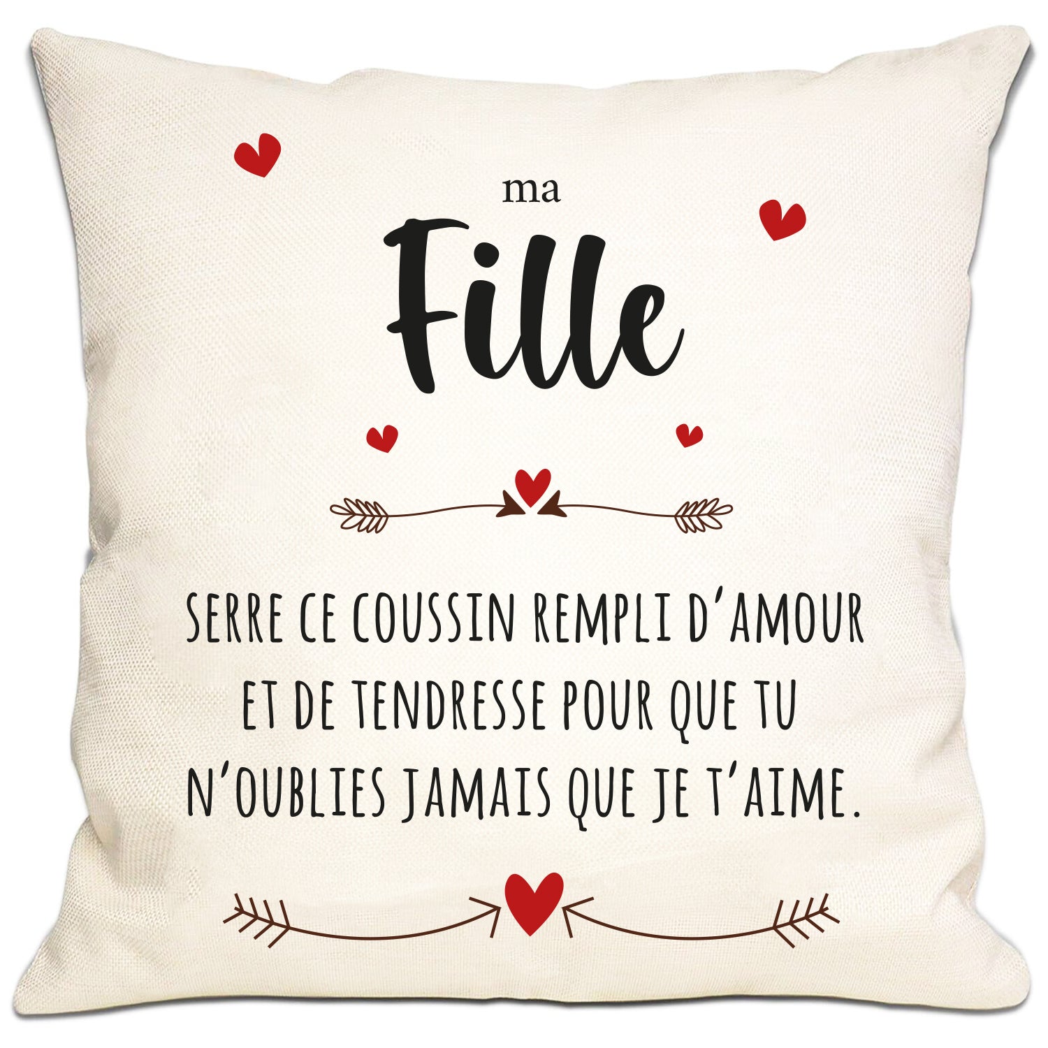 Hearthug - Housse de Coussin Fille