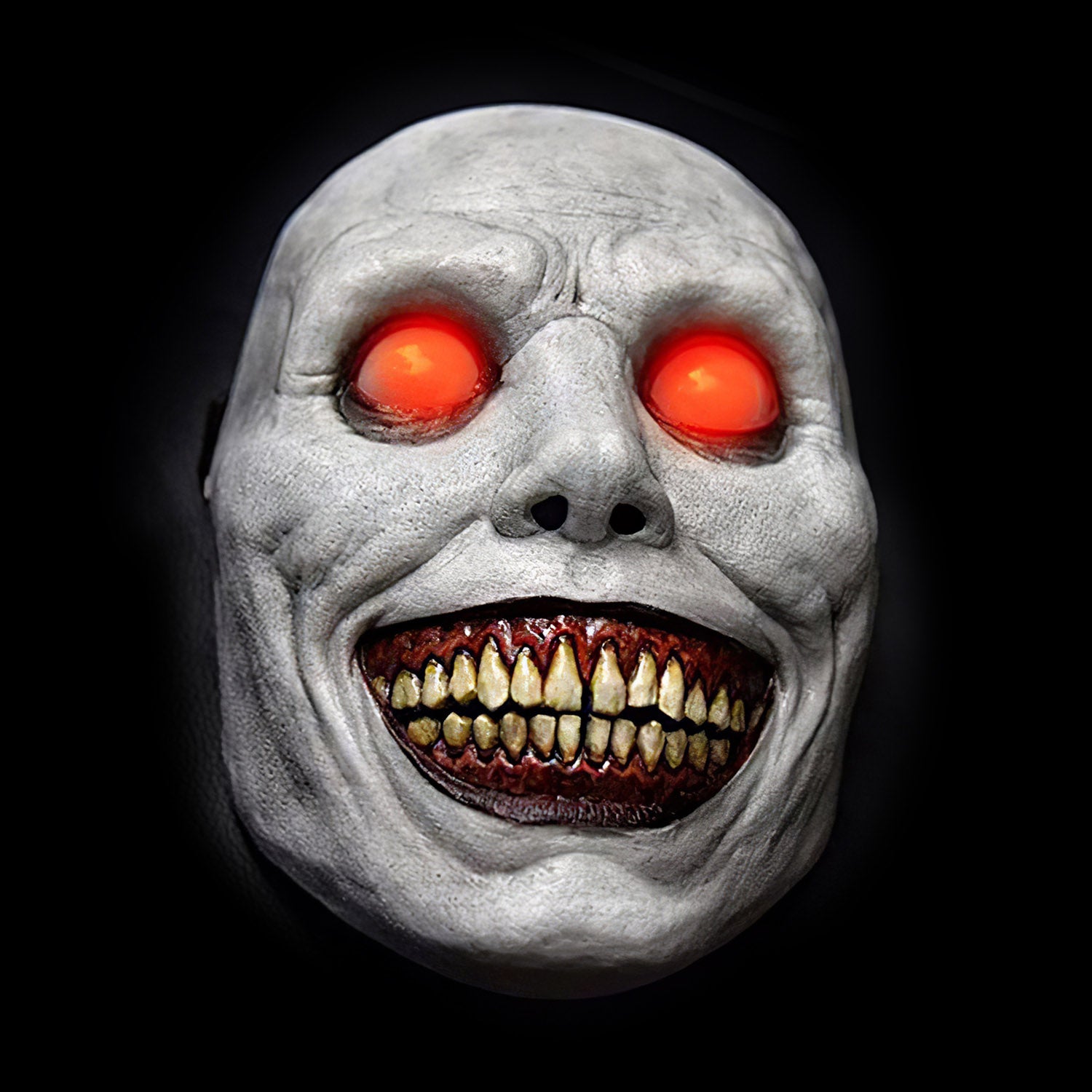 Led Latex Mask Red Eyes