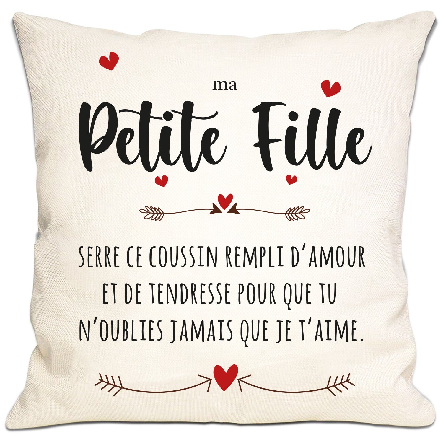 Hearthug - Housse de Coussin Petite-Fille