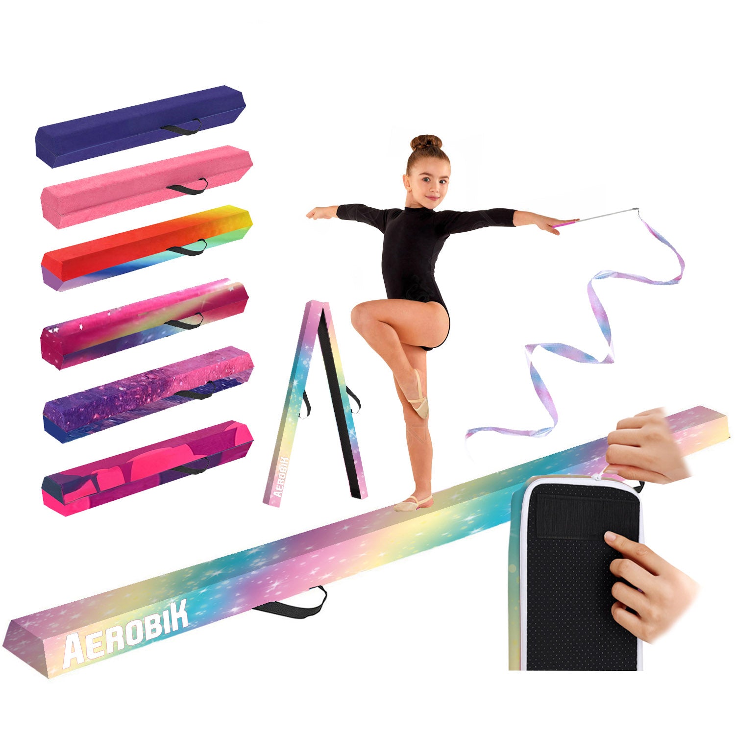 Poutre de Gymnastique Pliable pour Enfants Aerobik® – Licorne